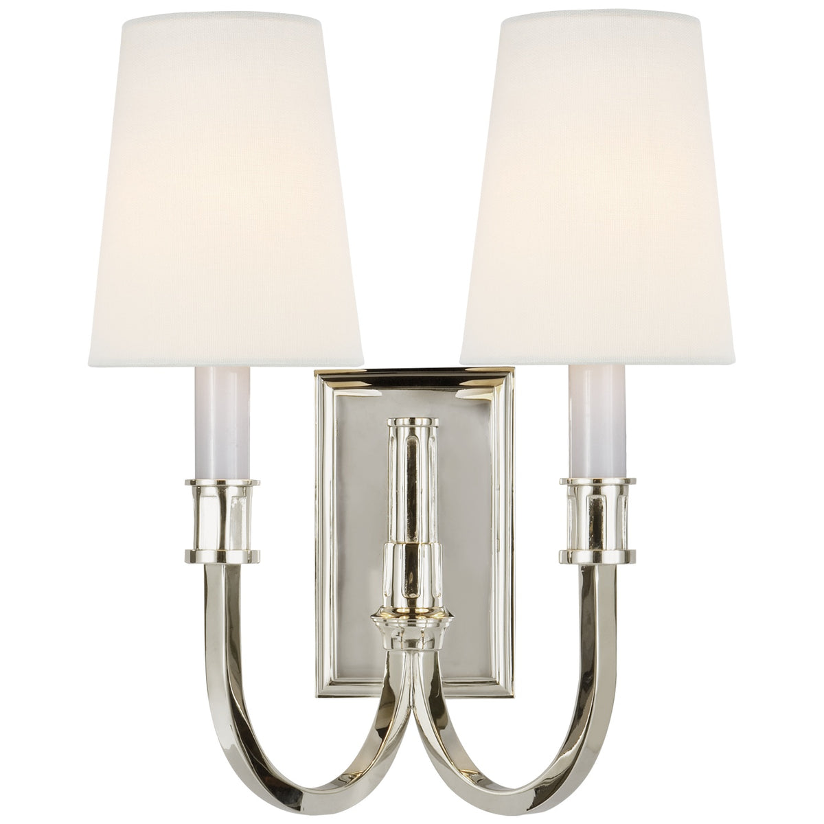 VISUAL COMFORT SIGNATURE, MODERN LIBRARY DOUBLE SCONCE, WALL SCONCES
