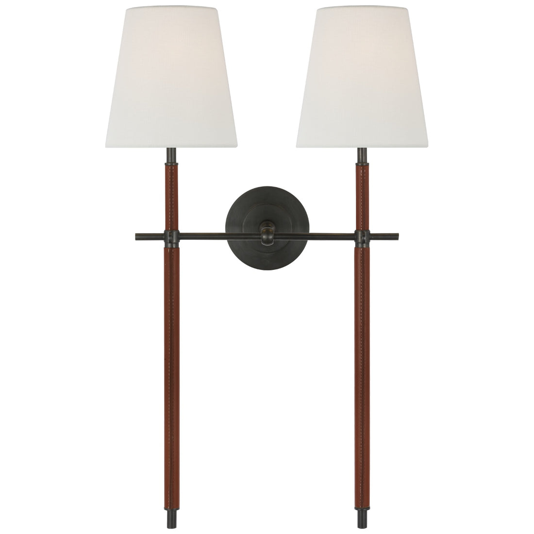 VISUAL COMFORT SIGNATURE, BRYANT WRAPPED DOUBLE TAIL SCONCE, WALL SCONCES