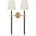 VISUAL COMFORT SIGNATURE, BRYANT WRAPPED DOUBLE TAIL SCONCE, WALL SCONCES