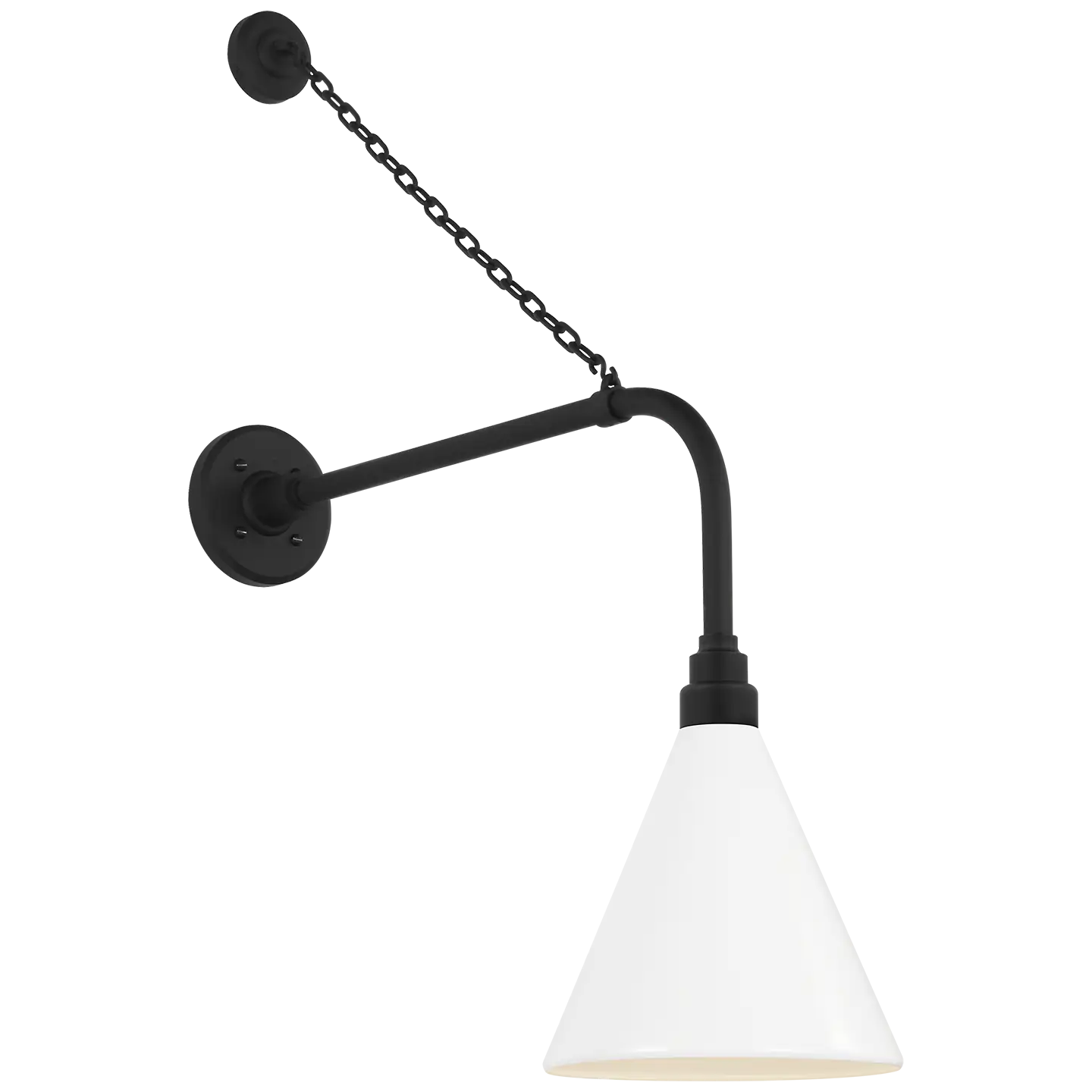 VISUAL COMFORT SIGNATURE, ACADEMY ANCHORED REX BARN LIGHT, OUTDOOR WALL LIGHTS