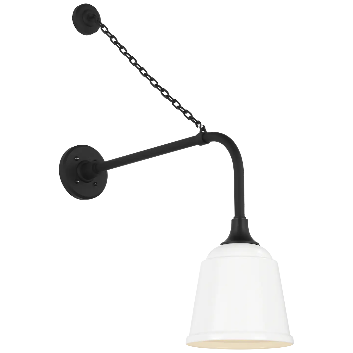 VISUAL COMFORT SIGNATURE, ACADEMY ANCHORED REX BARN LIGHT, OUTDOOR WALL LIGHTS
