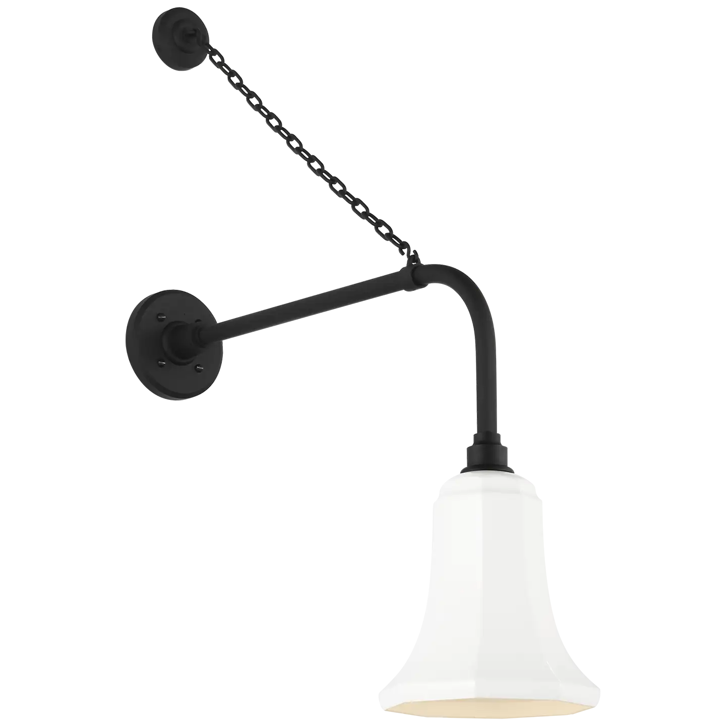 VISUAL COMFORT SIGNATURE, ACADEMY ANCHORED REX BARN LIGHT, OUTDOOR WALL LIGHTS