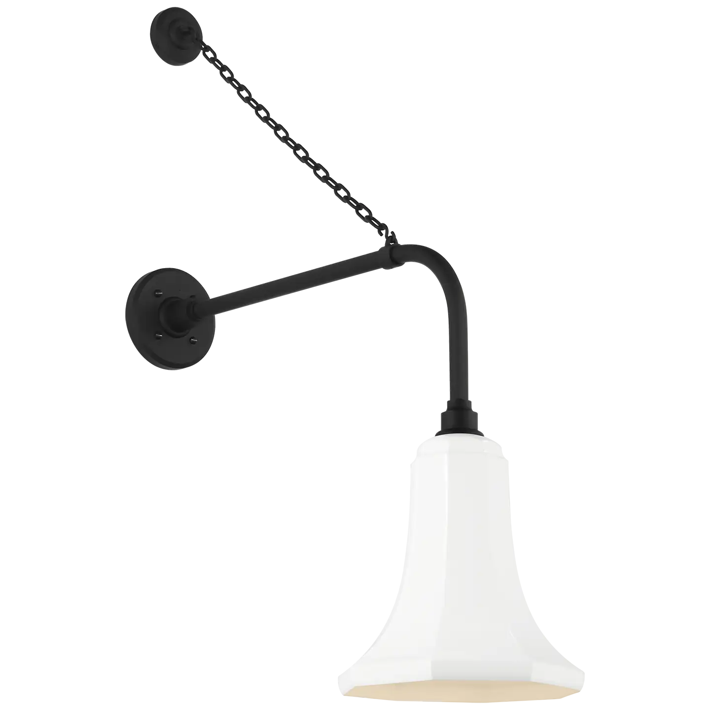VISUAL COMFORT SIGNATURE, ACADEMY ANCHORED REX BARN LIGHT, OUTDOOR WALL LIGHTS