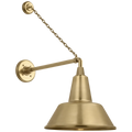 VISUAL COMFORT SIGNATURE, ACADEMY ANCHORED MACK BARN LIGHT, OUTDOOR WALL LIGHTS
