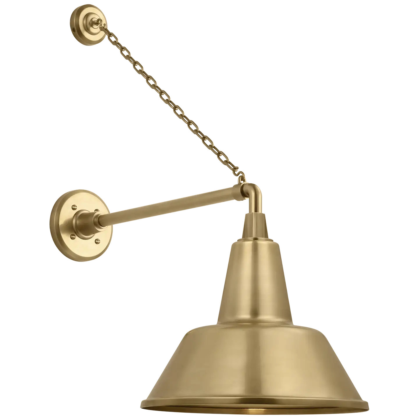 VISUAL COMFORT SIGNATURE, ACADEMY ANCHORED MACK BARN LIGHT, OUTDOOR WALL LIGHTS