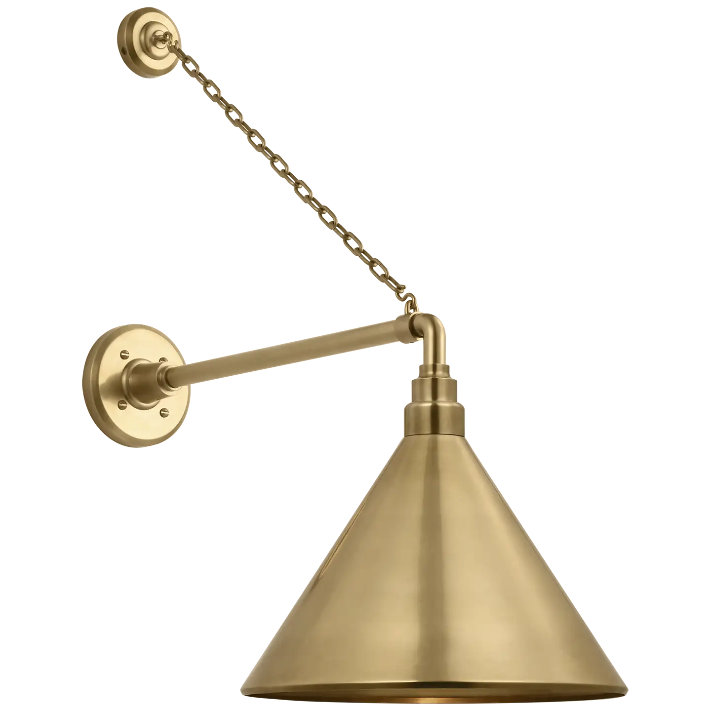 VISUAL COMFORT SIGNATURE, ACADEMY ANCHORED MACK BARN LIGHT, OUTDOOR WALL LIGHTS
