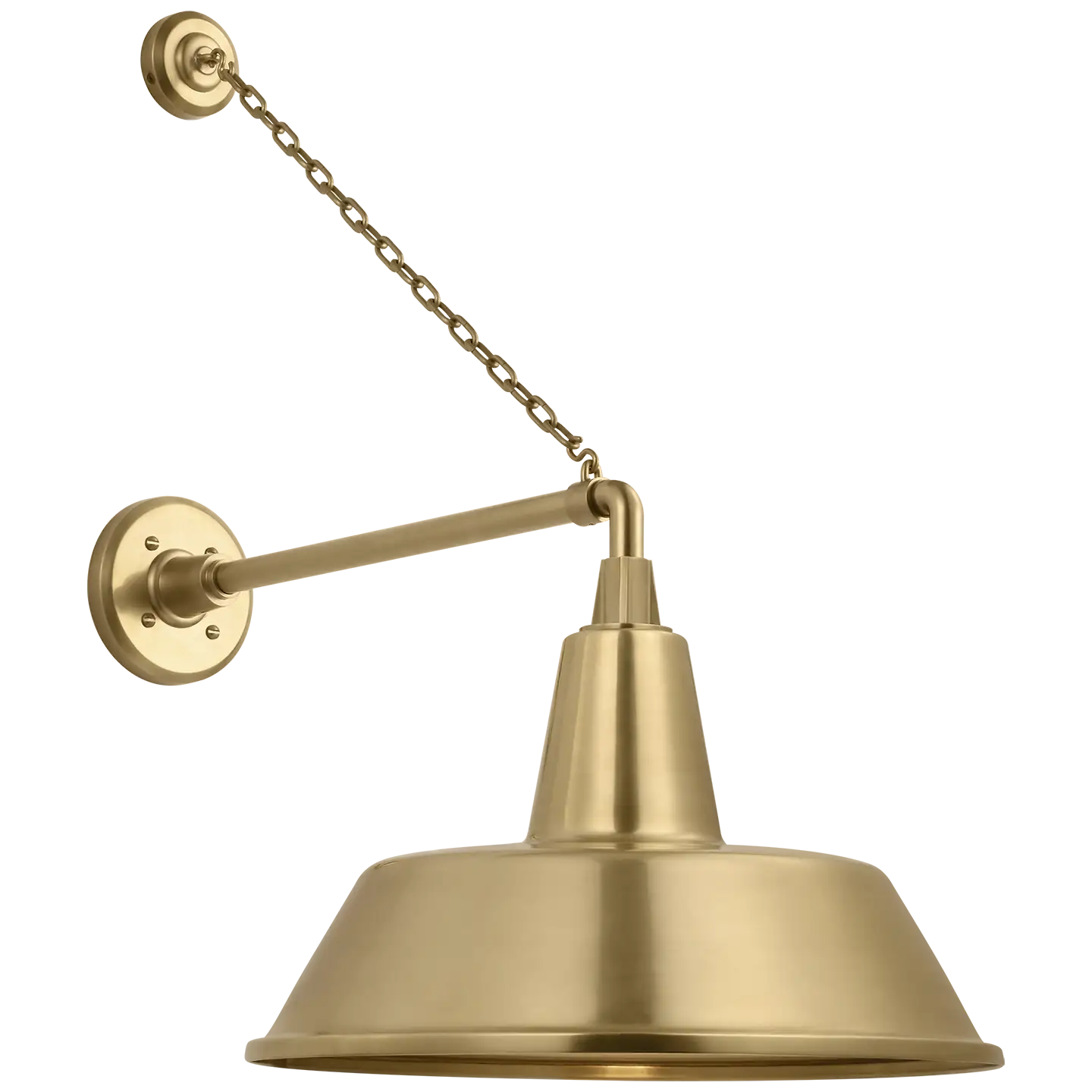 VISUAL COMFORT SIGNATURE, ACADEMY ANCHORED MACK BARN LIGHT, OUTDOOR WALL LIGHTS
