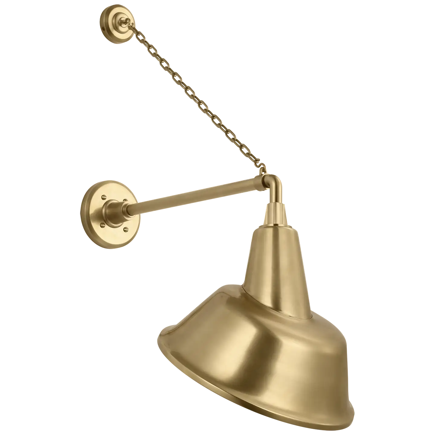 VISUAL COMFORT SIGNATURE, ACADEMY ANCHORED MACK BARN LIGHT, OUTDOOR WALL LIGHTS