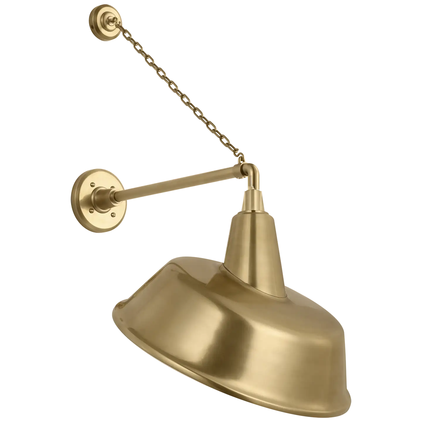 VISUAL COMFORT SIGNATURE, ACADEMY ANCHORED MACK BARN LIGHT, OUTDOOR WALL LIGHTS