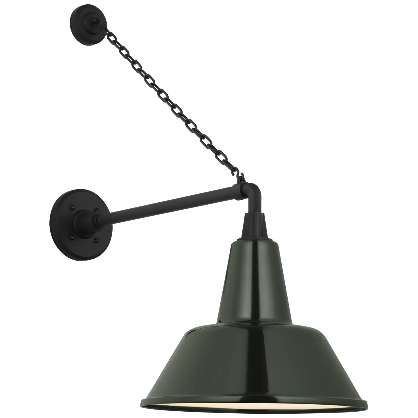 VISUAL COMFORT SIGNATURE, ACADEMY ANCHORED MACK BARN LIGHT, OUTDOOR WALL LIGHTS