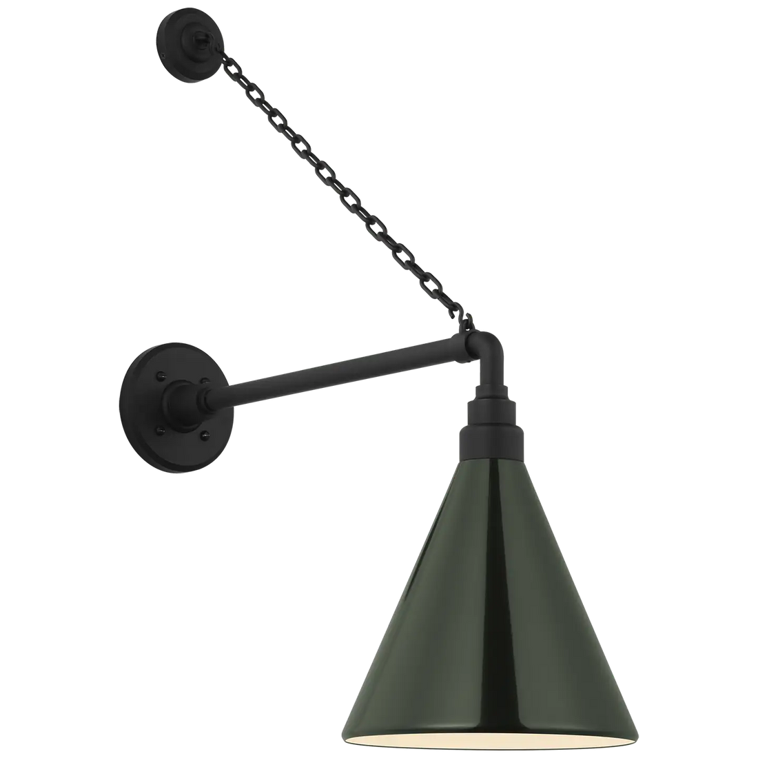 VISUAL COMFORT SIGNATURE, ACADEMY ANCHORED MACK BARN LIGHT, OUTDOOR WALL LIGHTS