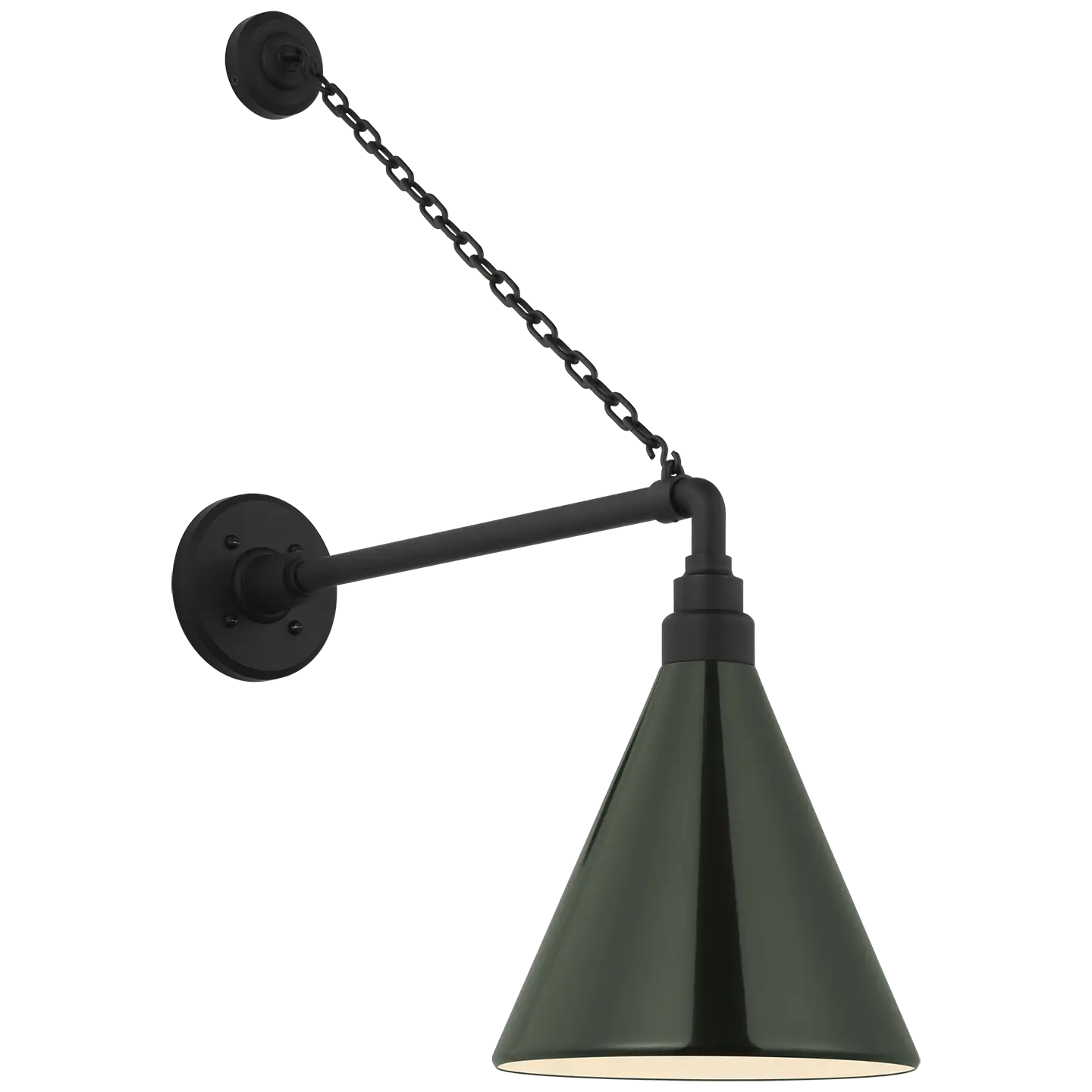 VISUAL COMFORT SIGNATURE, ACADEMY ANCHORED MACK BARN LIGHT, OUTDOOR WALL LIGHTS