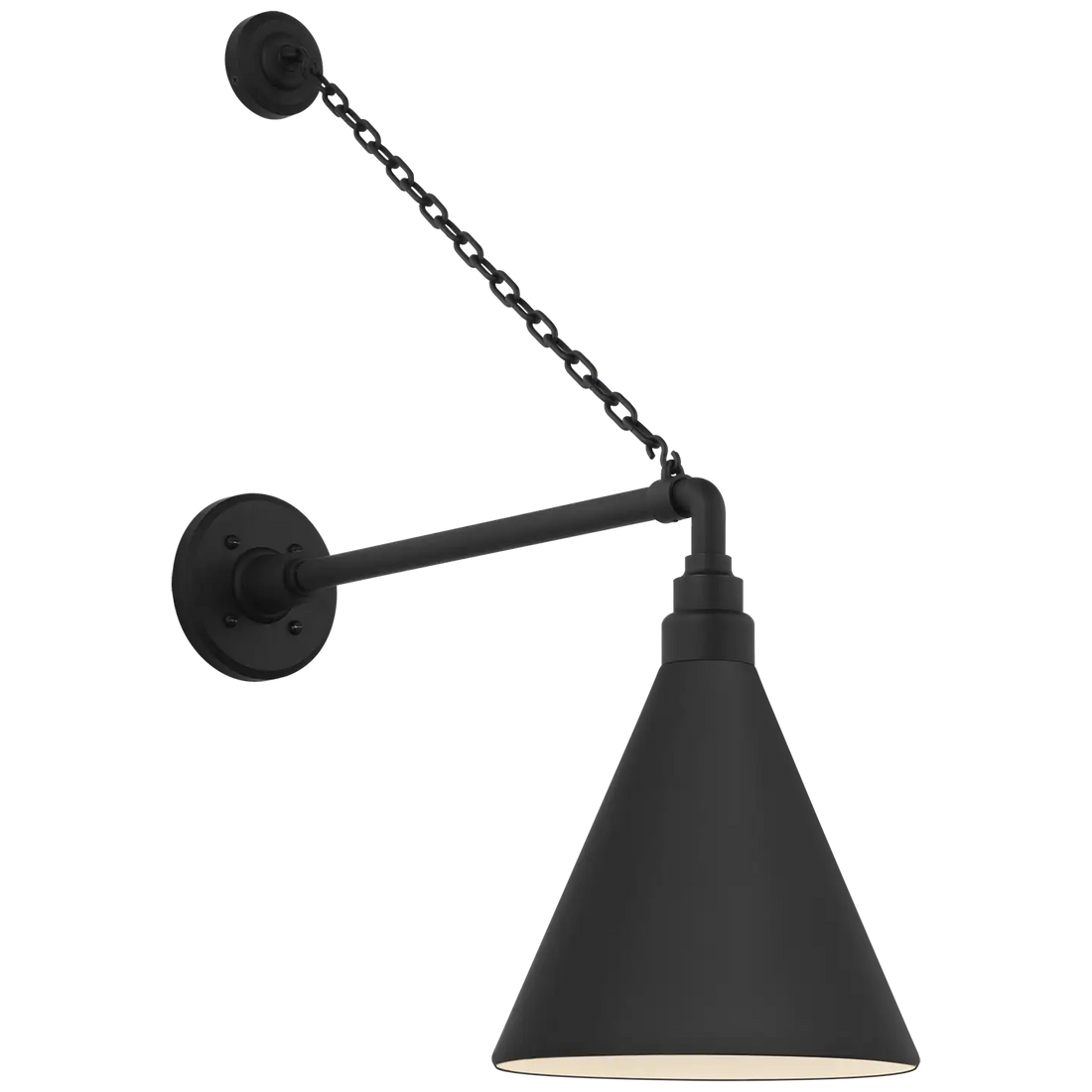 VISUAL COMFORT SIGNATURE, ACADEMY ANCHORED MACK BARN LIGHT, OUTDOOR WALL LIGHTS
