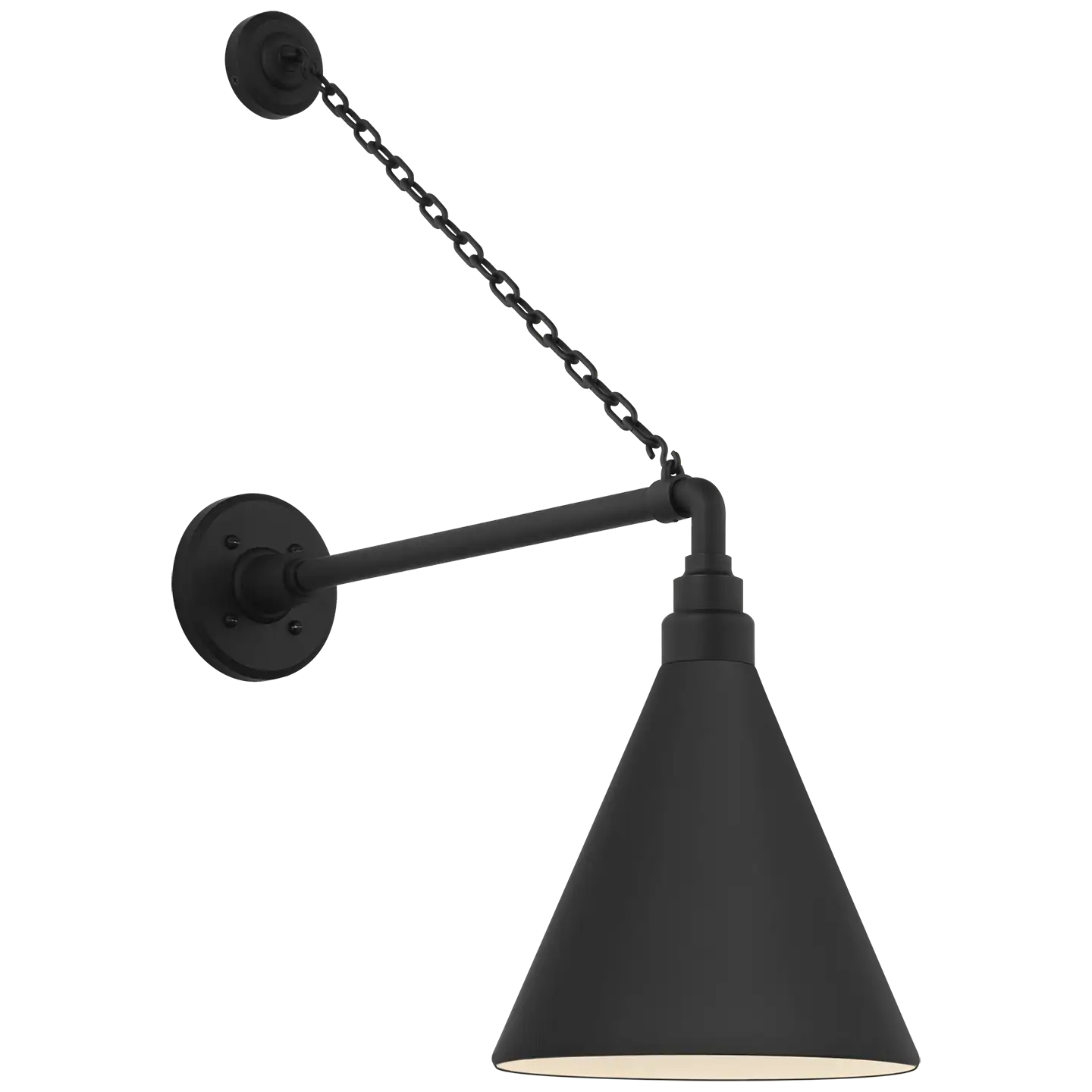 VISUAL COMFORT SIGNATURE, ACADEMY ANCHORED MACK BARN LIGHT, OUTDOOR WALL LIGHTS