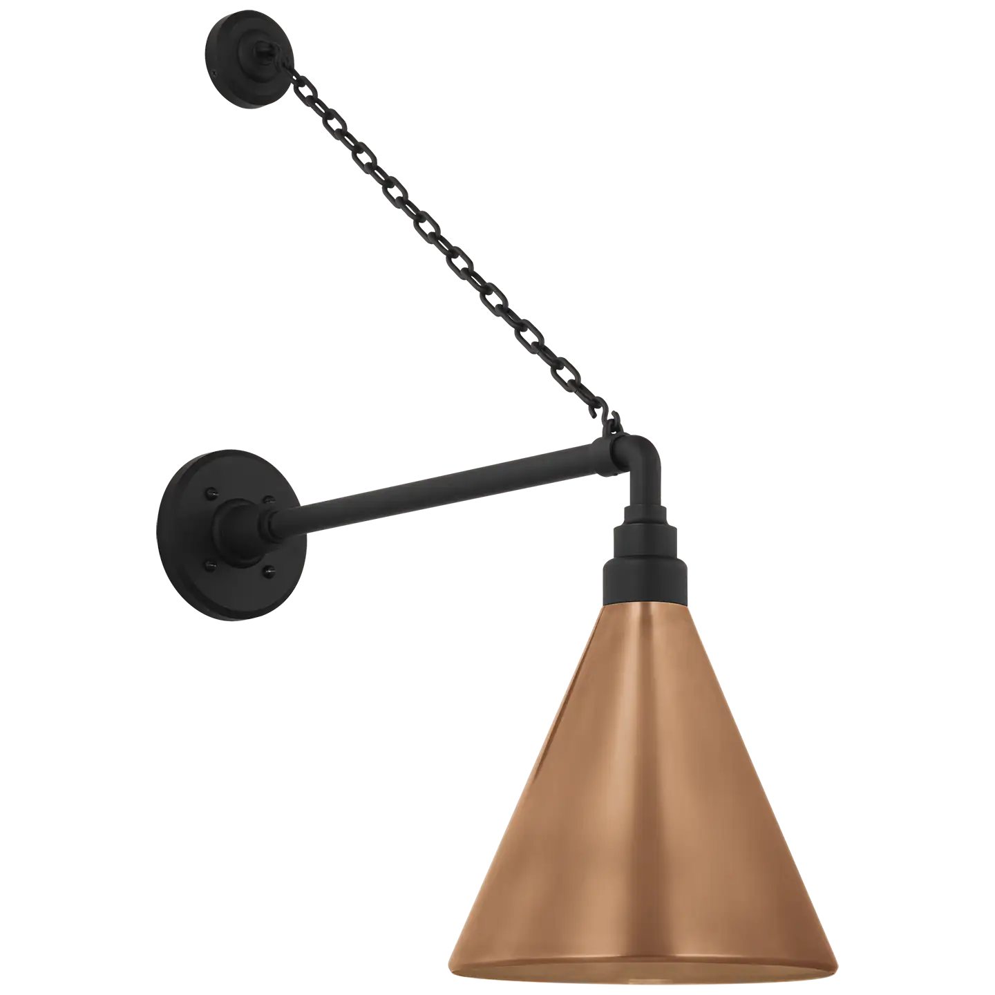 VISUAL COMFORT SIGNATURE, ACADEMY ANCHORED MACK BARN LIGHT, OUTDOOR WALL LIGHTS