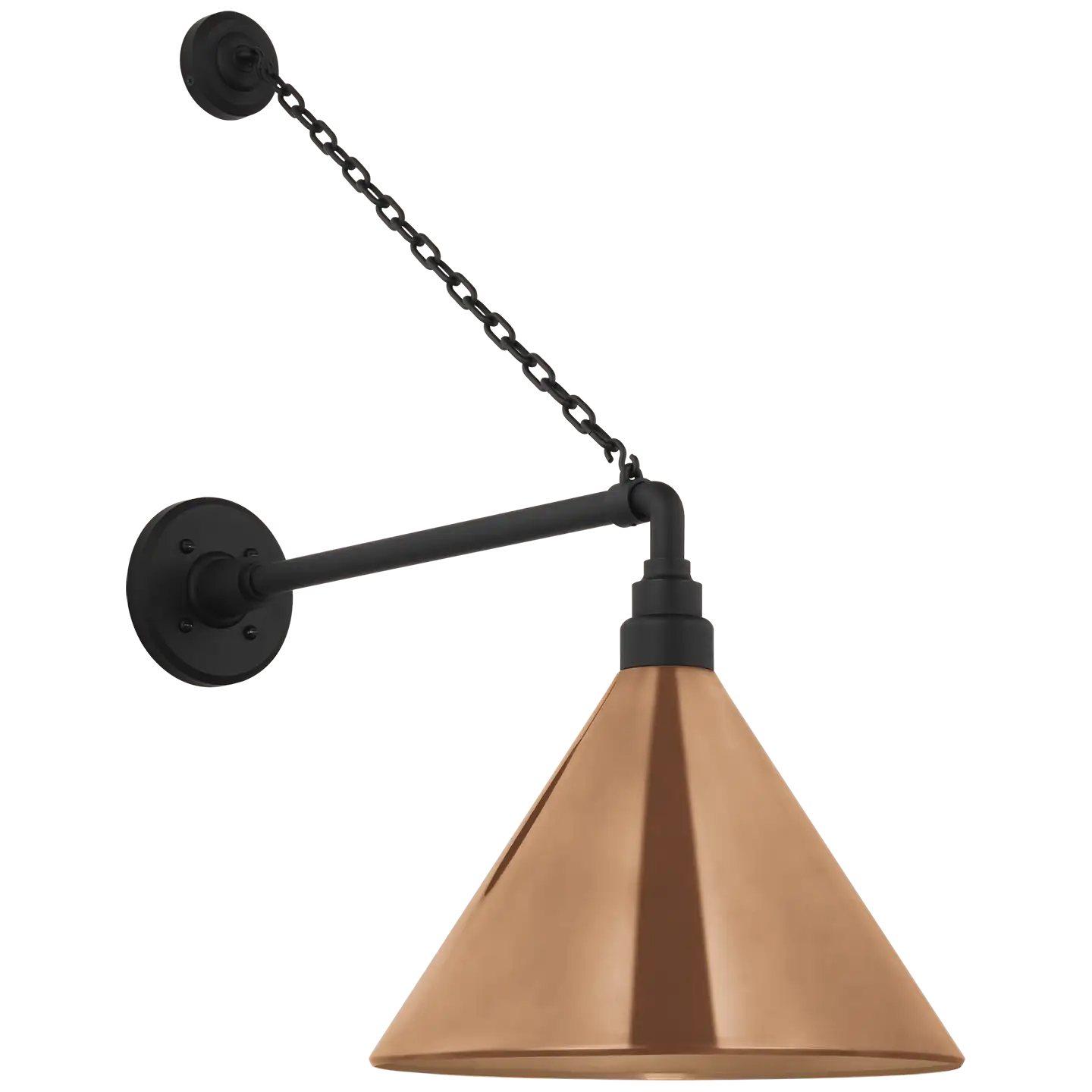 VISUAL COMFORT SIGNATURE, ACADEMY ANCHORED MACK BARN LIGHT, OUTDOOR WALL LIGHTS