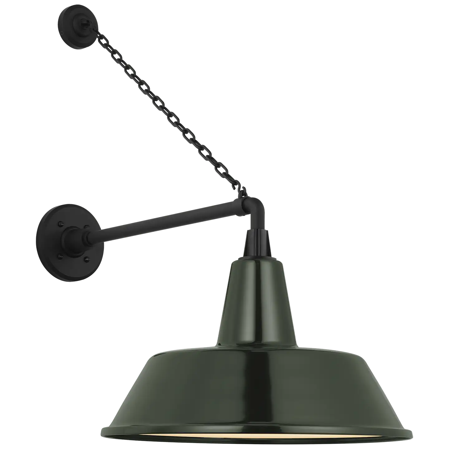 VISUAL COMFORT SIGNATURE, ACADEMY ANCHORED MACK BARN LIGHT, OUTDOOR WALL LIGHTS