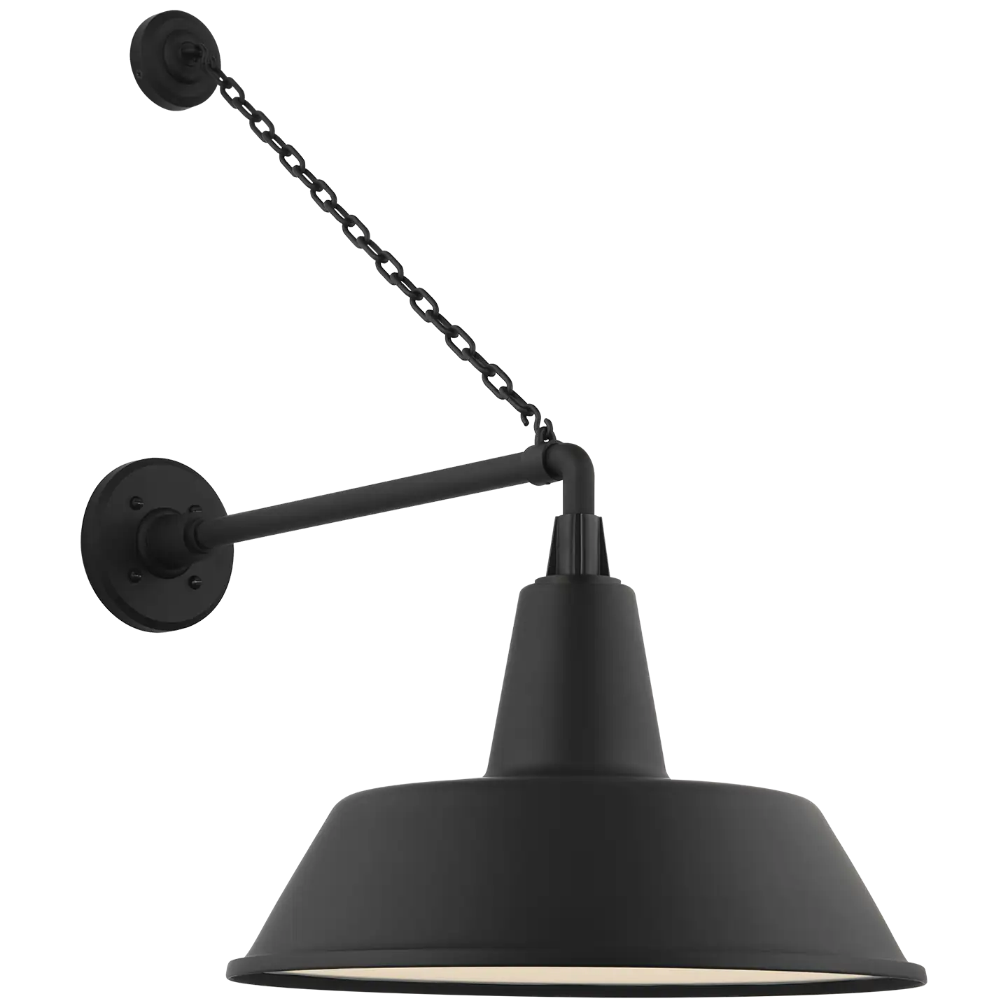 VISUAL COMFORT SIGNATURE, ACADEMY ANCHORED MACK BARN LIGHT, OUTDOOR WALL LIGHTS