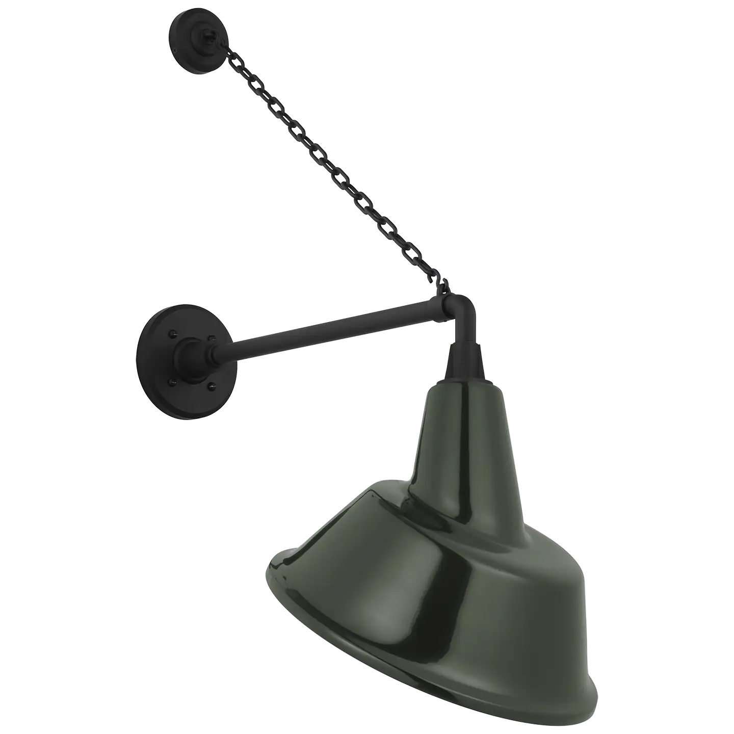 VISUAL COMFORT SIGNATURE, ACADEMY ANCHORED MACK BARN LIGHT, OUTDOOR WALL LIGHTS