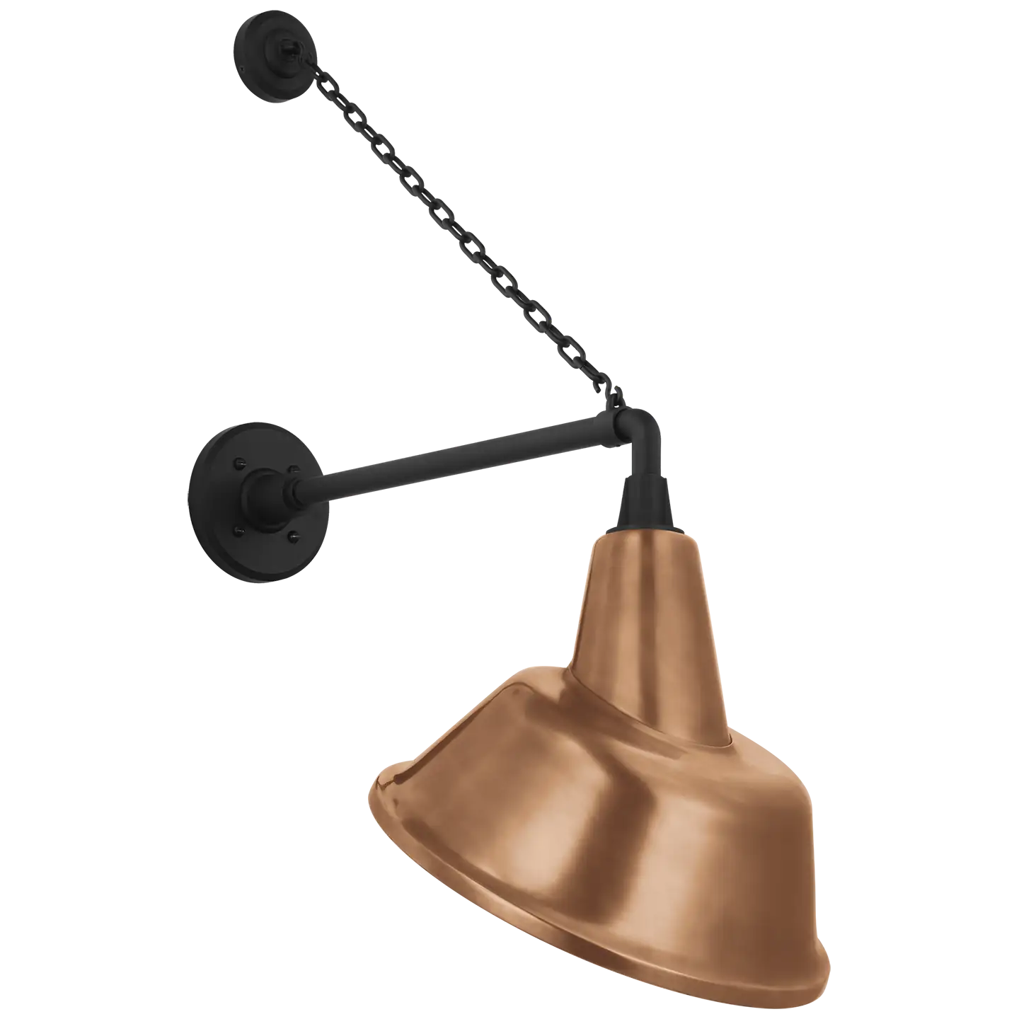 VISUAL COMFORT SIGNATURE, ACADEMY ANCHORED MACK BARN LIGHT, OUTDOOR WALL LIGHTS