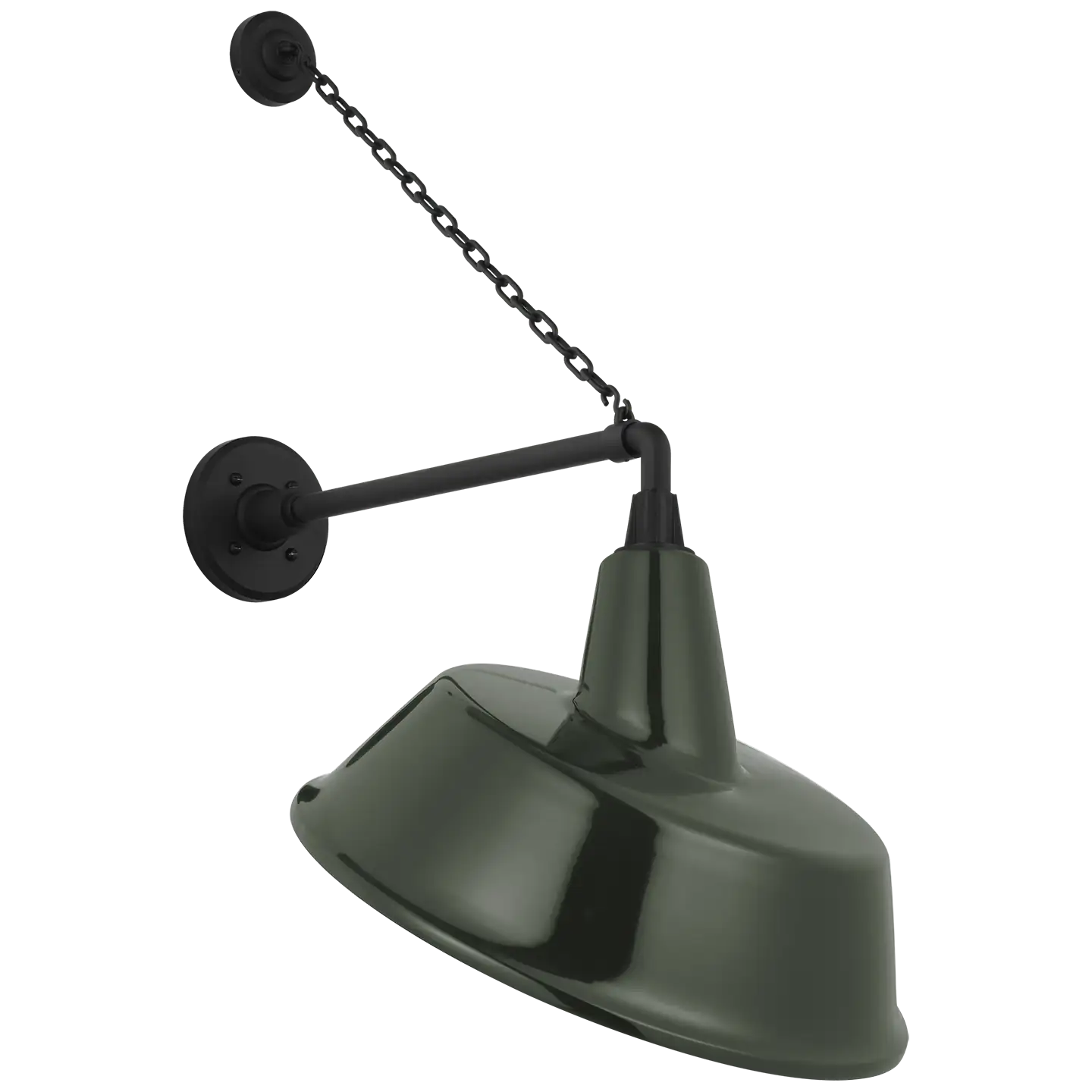 VISUAL COMFORT SIGNATURE, ACADEMY ANCHORED MACK BARN LIGHT, OUTDOOR WALL LIGHTS