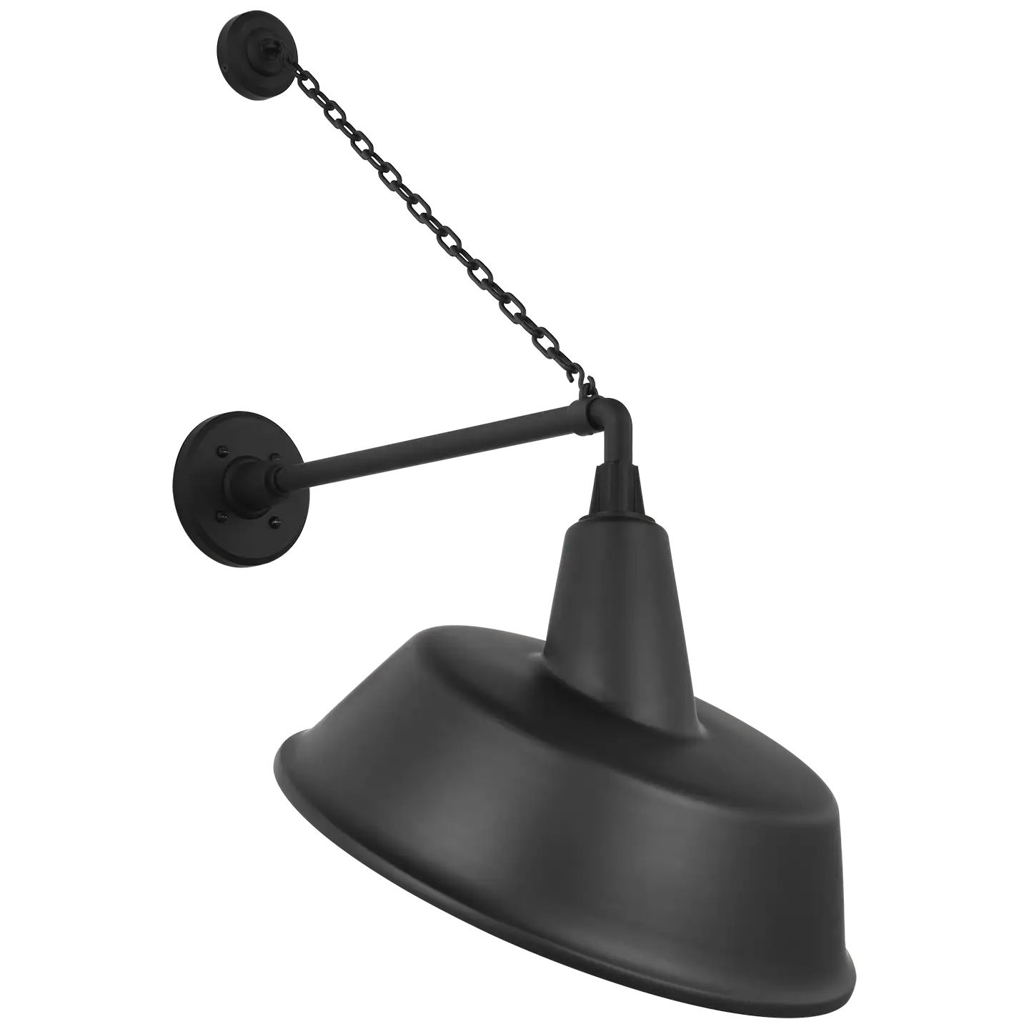 VISUAL COMFORT SIGNATURE, ACADEMY ANCHORED MACK BARN LIGHT, OUTDOOR WALL LIGHTS