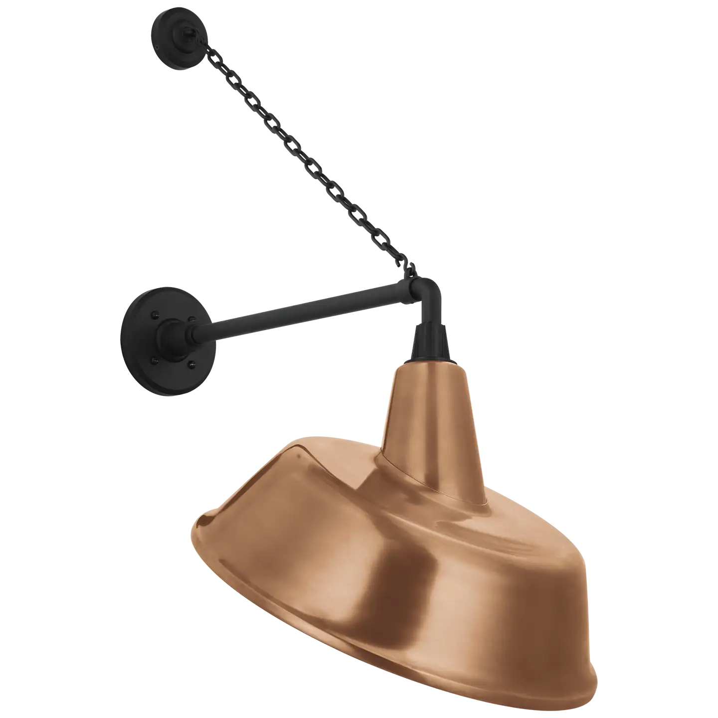 VISUAL COMFORT SIGNATURE, ACADEMY ANCHORED MACK BARN LIGHT, OUTDOOR WALL LIGHTS