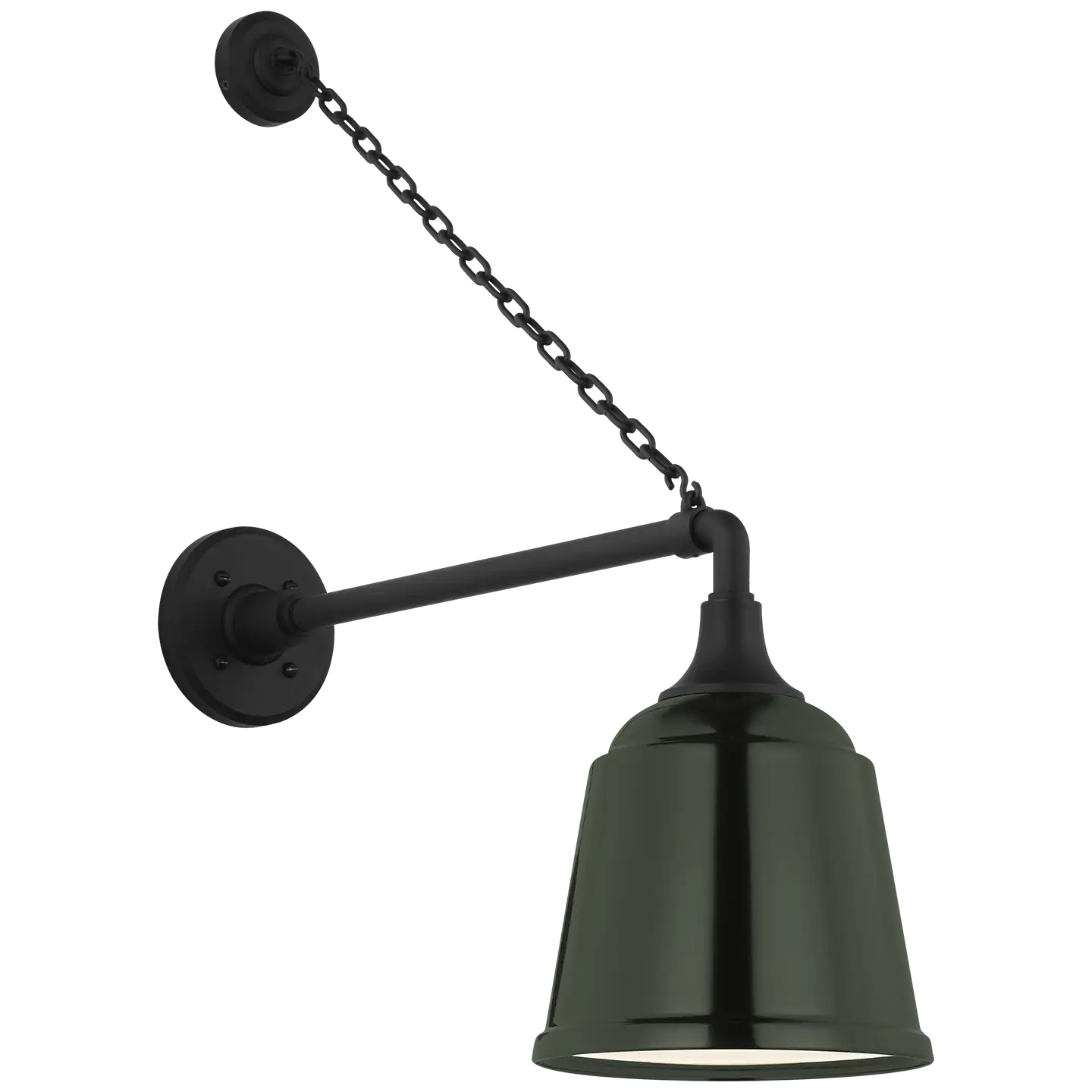 VISUAL COMFORT SIGNATURE, ACADEMY ANCHORED MACK BARN LIGHT, OUTDOOR WALL LIGHTS