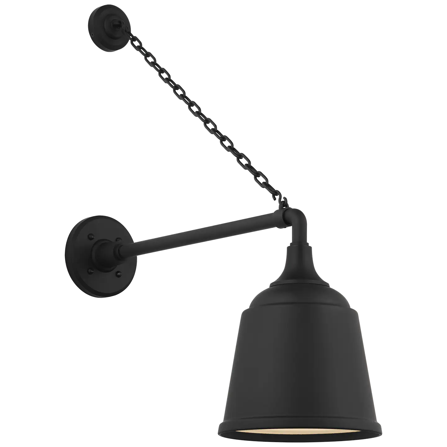 VISUAL COMFORT SIGNATURE, ACADEMY ANCHORED MACK BARN LIGHT, OUTDOOR WALL LIGHTS