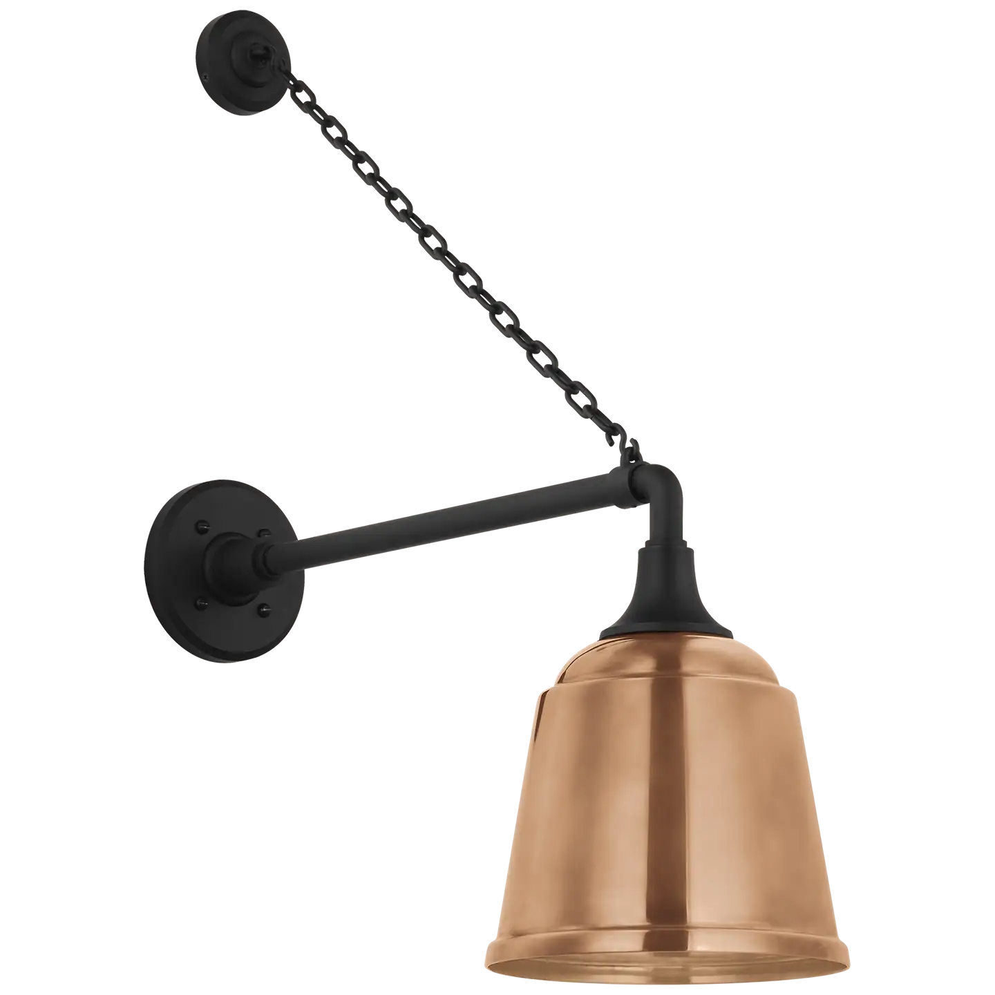 VISUAL COMFORT SIGNATURE, ACADEMY ANCHORED MACK BARN LIGHT, OUTDOOR WALL LIGHTS