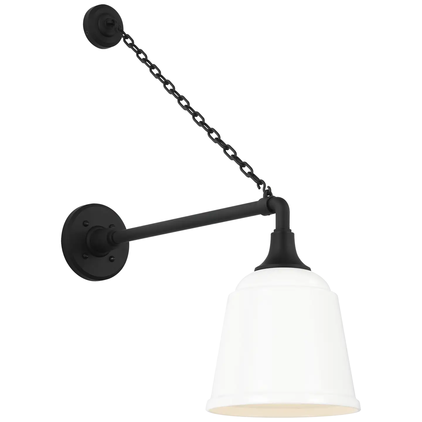 VISUAL COMFORT SIGNATURE, ACADEMY ANCHORED MACK BARN LIGHT, OUTDOOR WALL LIGHTS