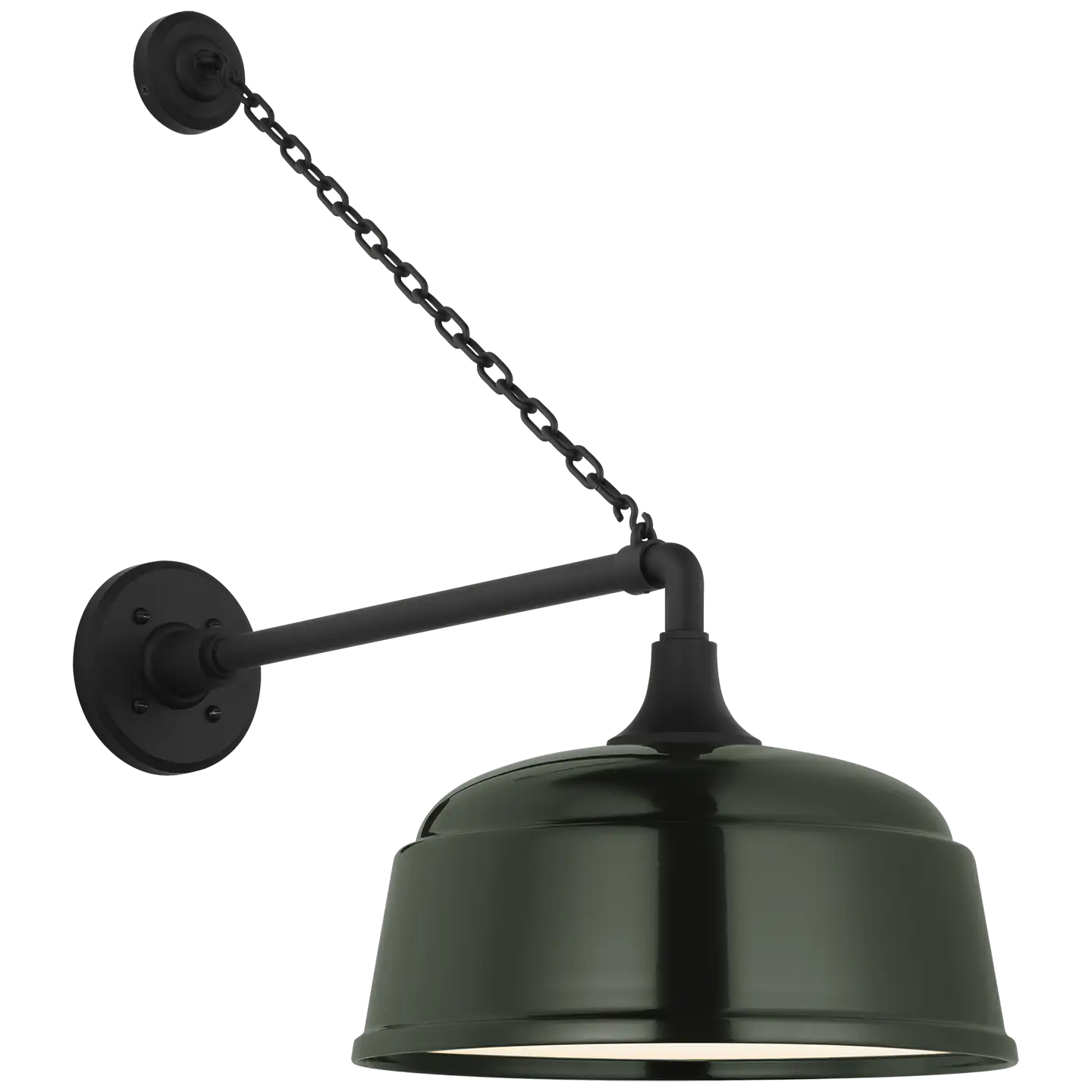 VISUAL COMFORT SIGNATURE, ACADEMY ANCHORED MACK BARN LIGHT, OUTDOOR WALL LIGHTS
