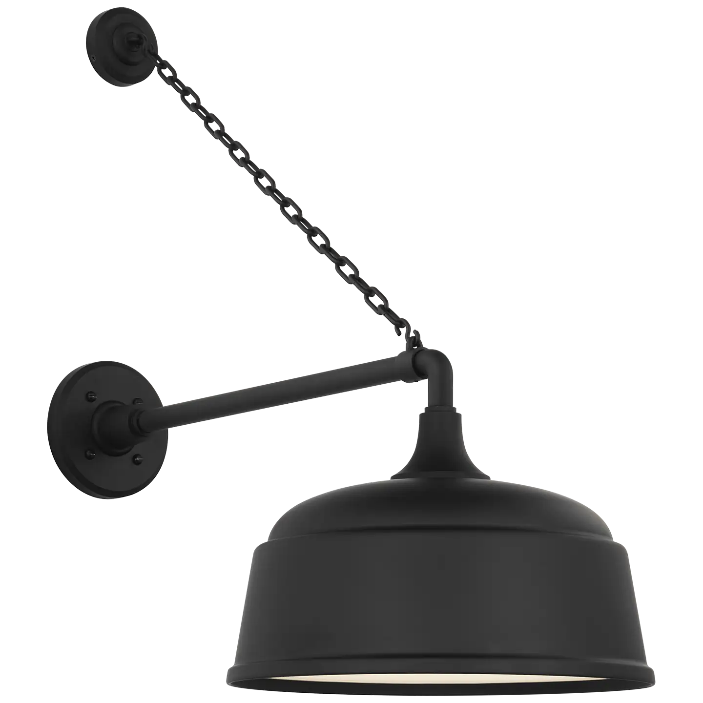 VISUAL COMFORT SIGNATURE, ACADEMY ANCHORED MACK BARN LIGHT, OUTDOOR WALL LIGHTS