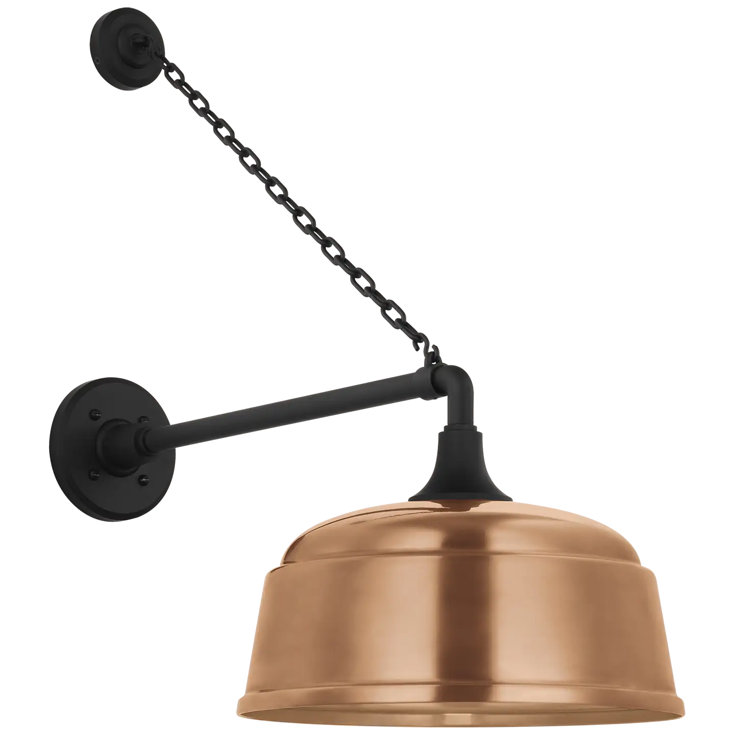 VISUAL COMFORT SIGNATURE, ACADEMY ANCHORED MACK BARN LIGHT, OUTDOOR WALL LIGHTS