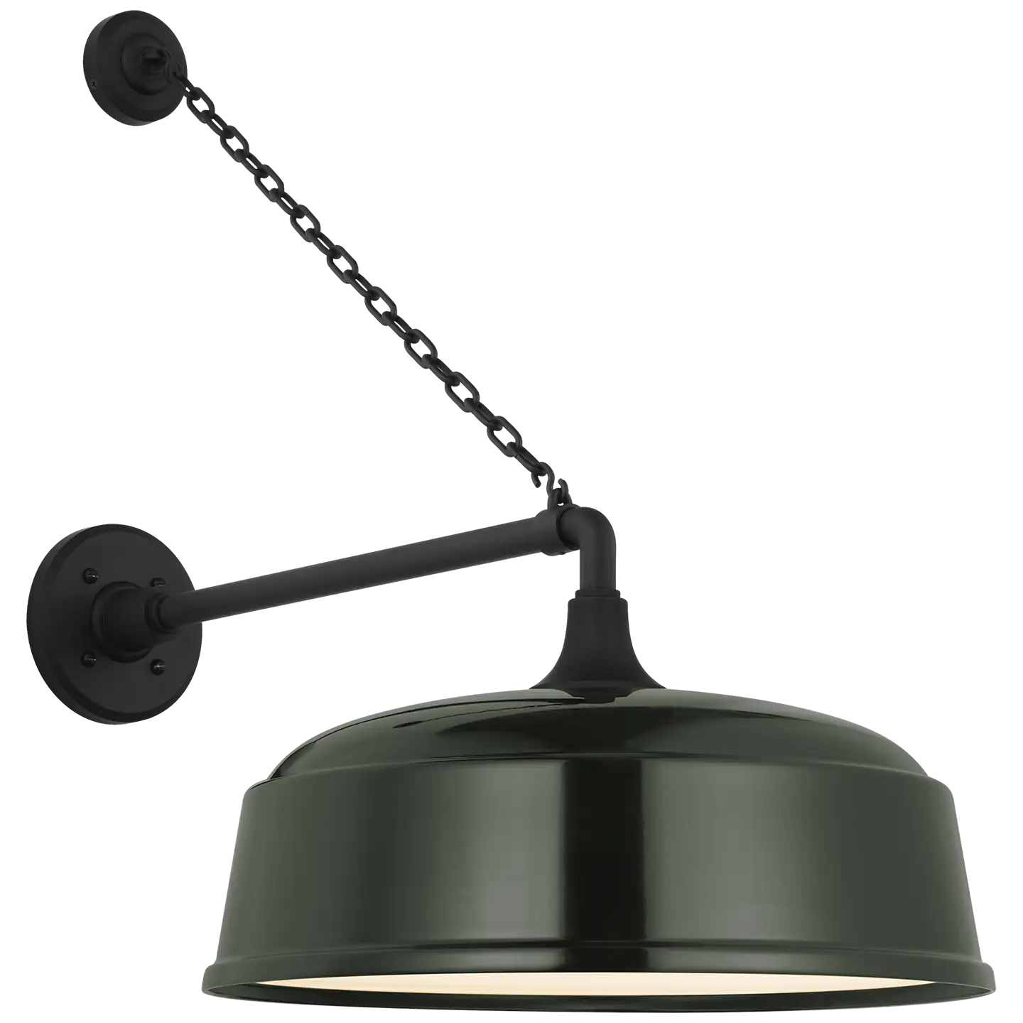 VISUAL COMFORT SIGNATURE, ACADEMY ANCHORED MACK BARN LIGHT, OUTDOOR WALL LIGHTS