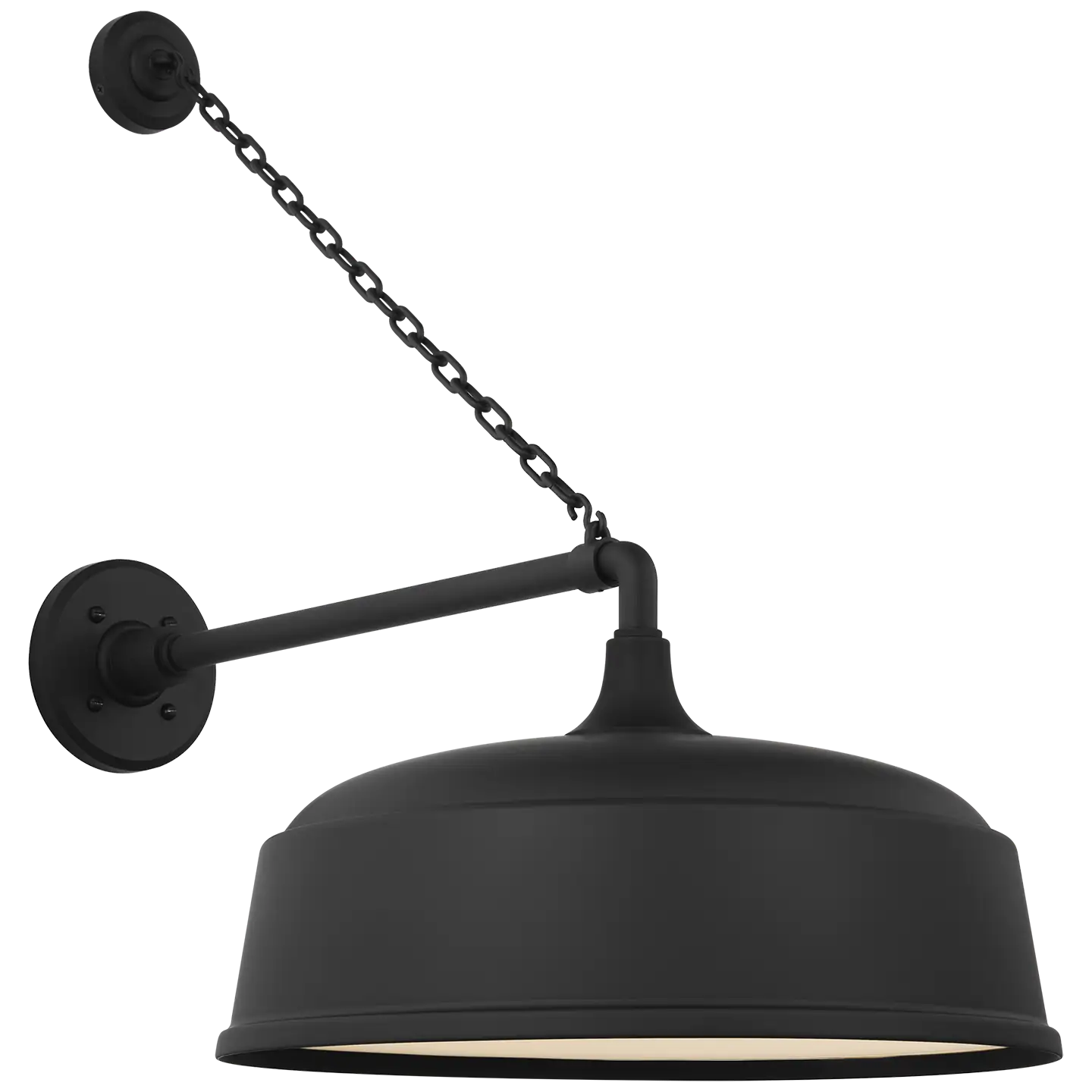 VISUAL COMFORT SIGNATURE, ACADEMY ANCHORED MACK BARN LIGHT, OUTDOOR WALL LIGHTS