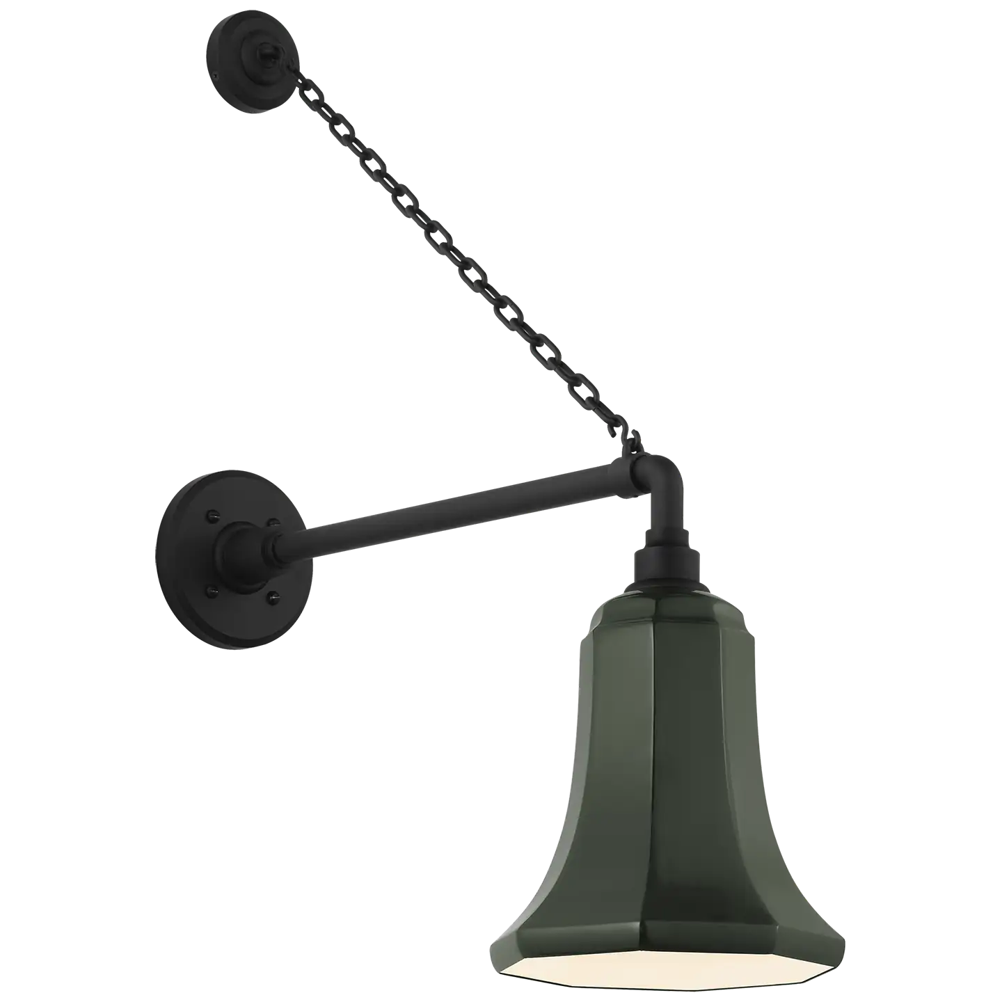 VISUAL COMFORT SIGNATURE, ACADEMY ANCHORED MACK BARN LIGHT, OUTDOOR WALL LIGHTS