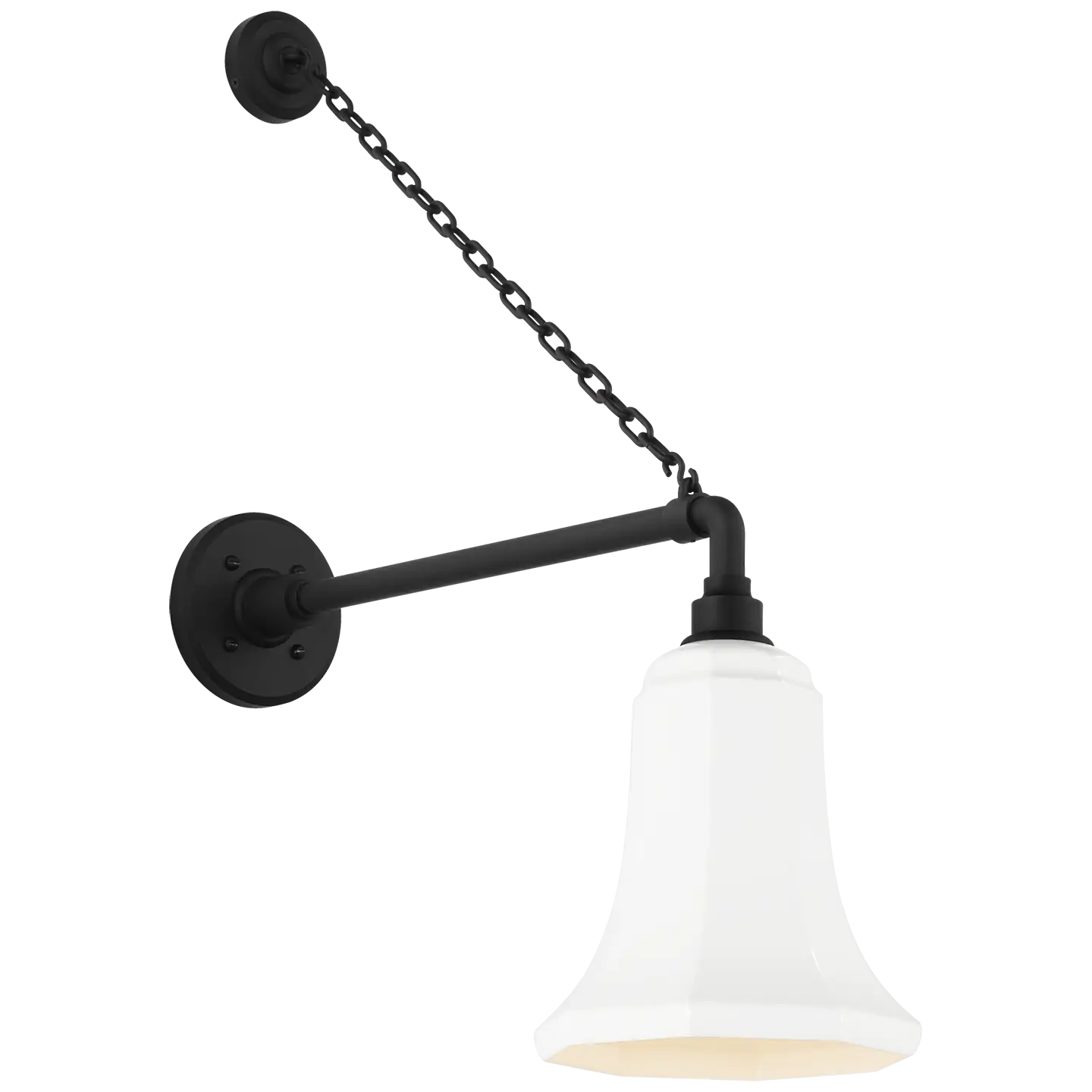 VISUAL COMFORT SIGNATURE, ACADEMY ANCHORED MACK BARN LIGHT, OUTDOOR WALL LIGHTS