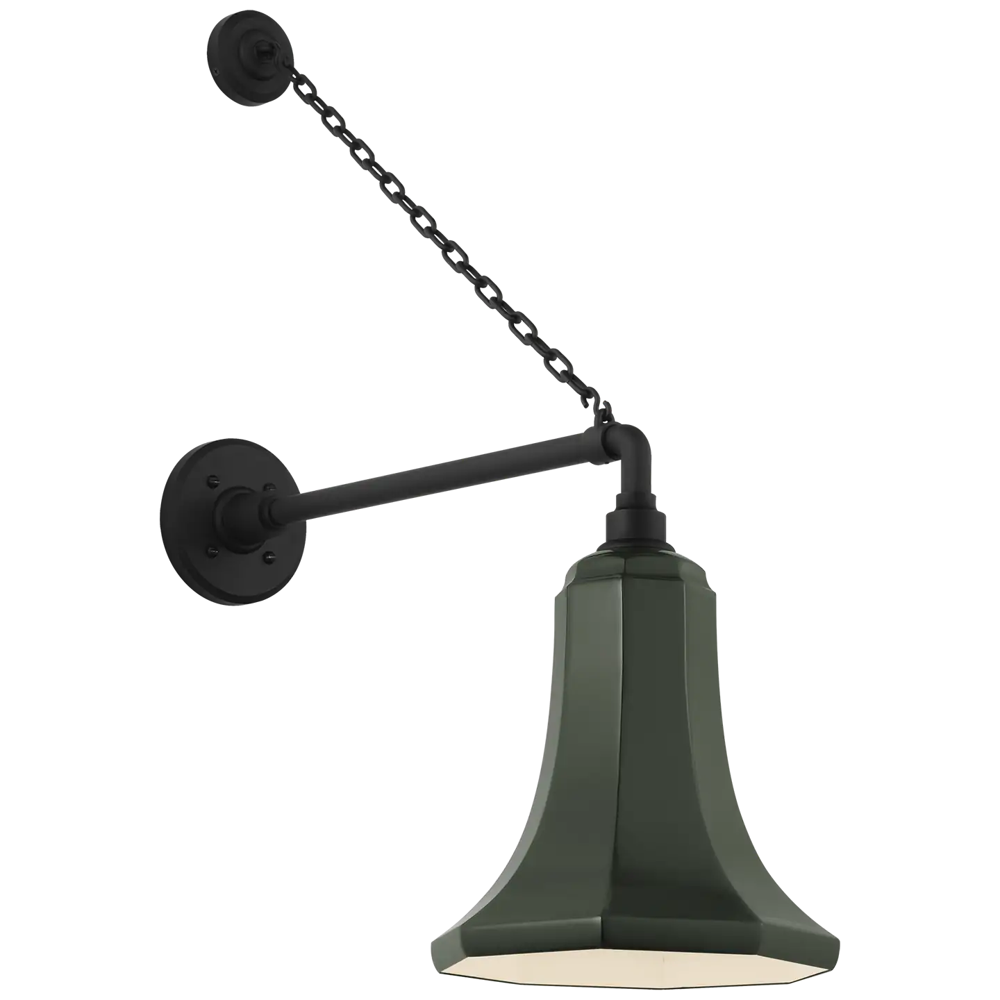 VISUAL COMFORT SIGNATURE, ACADEMY ANCHORED MACK BARN LIGHT, OUTDOOR WALL LIGHTS