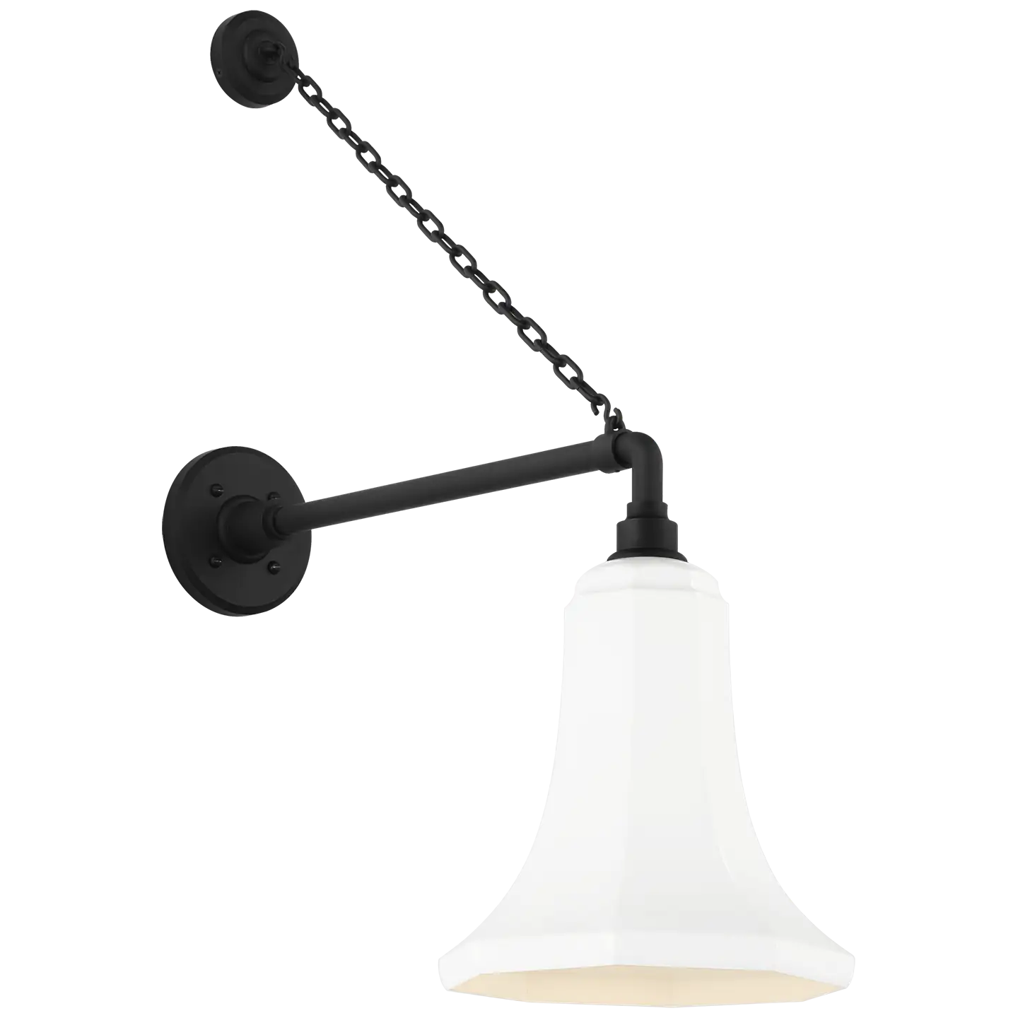 VISUAL COMFORT SIGNATURE, ACADEMY ANCHORED MACK BARN LIGHT, OUTDOOR WALL LIGHTS