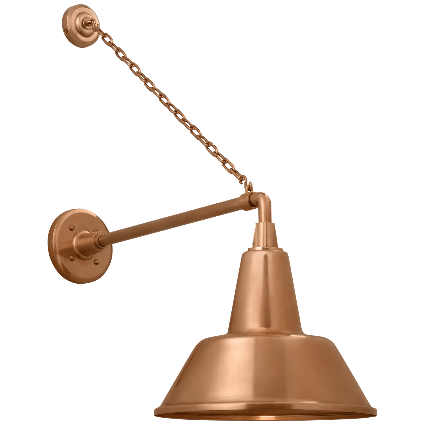 VISUAL COMFORT SIGNATURE, ACADEMY ANCHORED MACK BARN LIGHT, OUTDOOR WALL LIGHTS