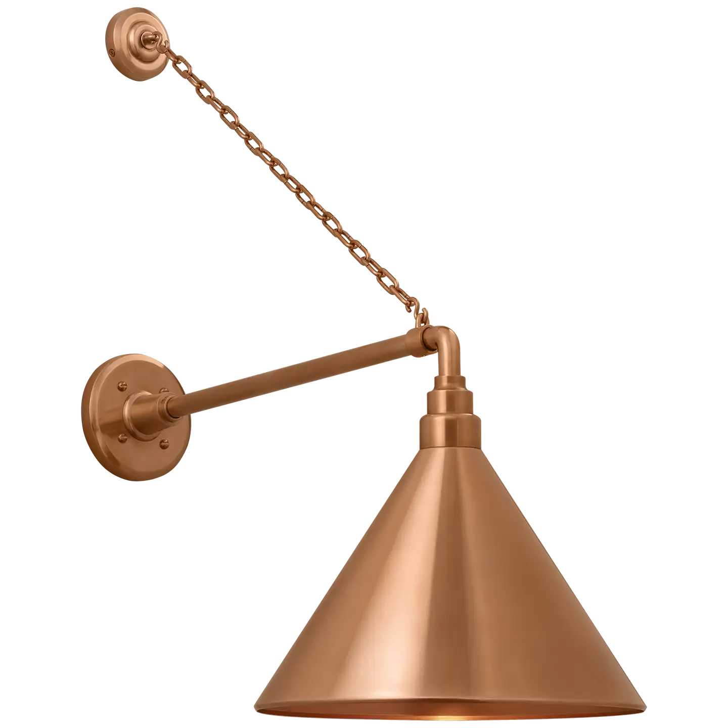 VISUAL COMFORT SIGNATURE, ACADEMY ANCHORED MACK BARN LIGHT, OUTDOOR WALL LIGHTS