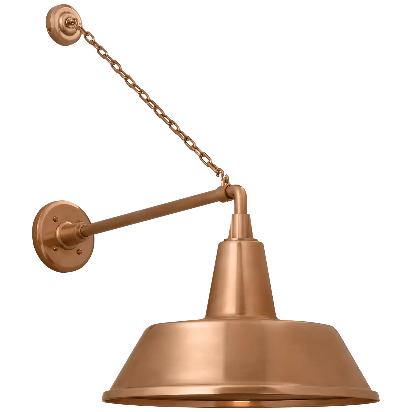 VISUAL COMFORT SIGNATURE, ACADEMY ANCHORED MACK BARN LIGHT, OUTDOOR WALL LIGHTS