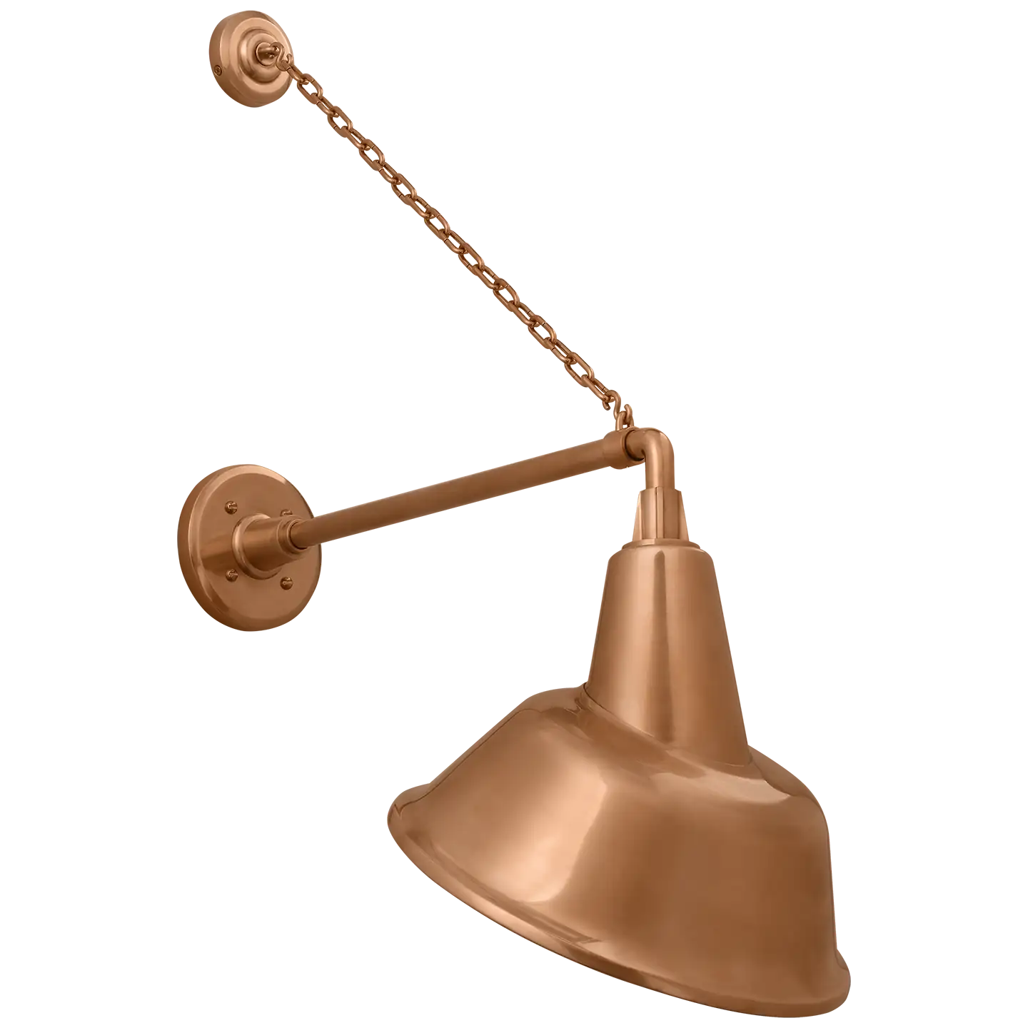 VISUAL COMFORT SIGNATURE, ACADEMY ANCHORED MACK BARN LIGHT, OUTDOOR WALL LIGHTS