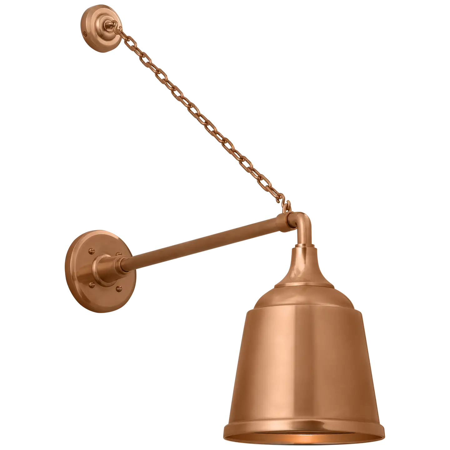 VISUAL COMFORT SIGNATURE, ACADEMY ANCHORED MACK BARN LIGHT, OUTDOOR WALL LIGHTS