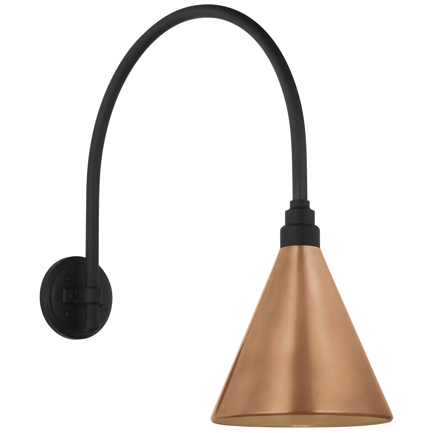 VISUAL COMFORT SIGNATURE, ACADEMY ARCHED MACK BARN LIGHT, OUTDOOR WALL LIGHTS
