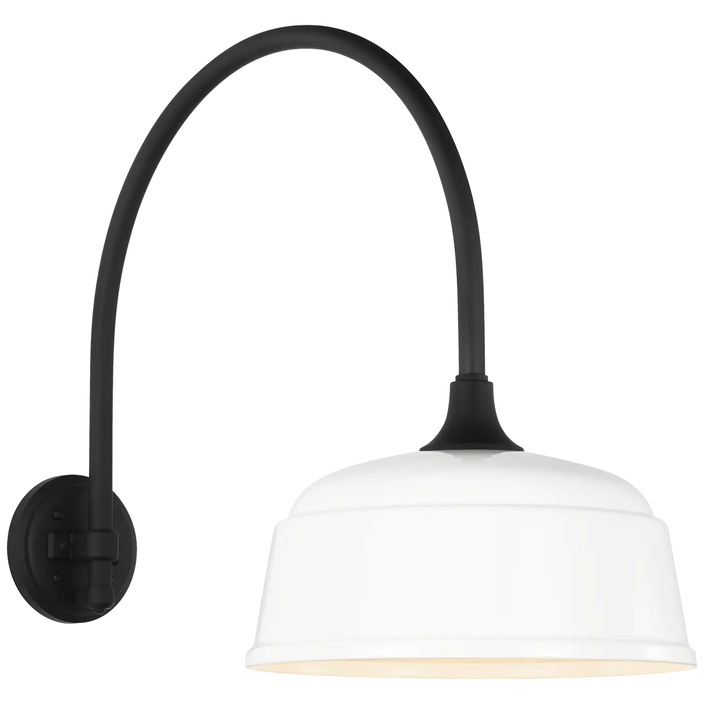 VISUAL COMFORT SIGNATURE, ACADEMY ARCHED MACK BARN LIGHT, OUTDOOR WALL LIGHTS