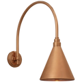 VISUAL COMFORT SIGNATURE, ACADEMY ARCHED MACK BARN LIGHT, OUTDOOR WALL LIGHTS