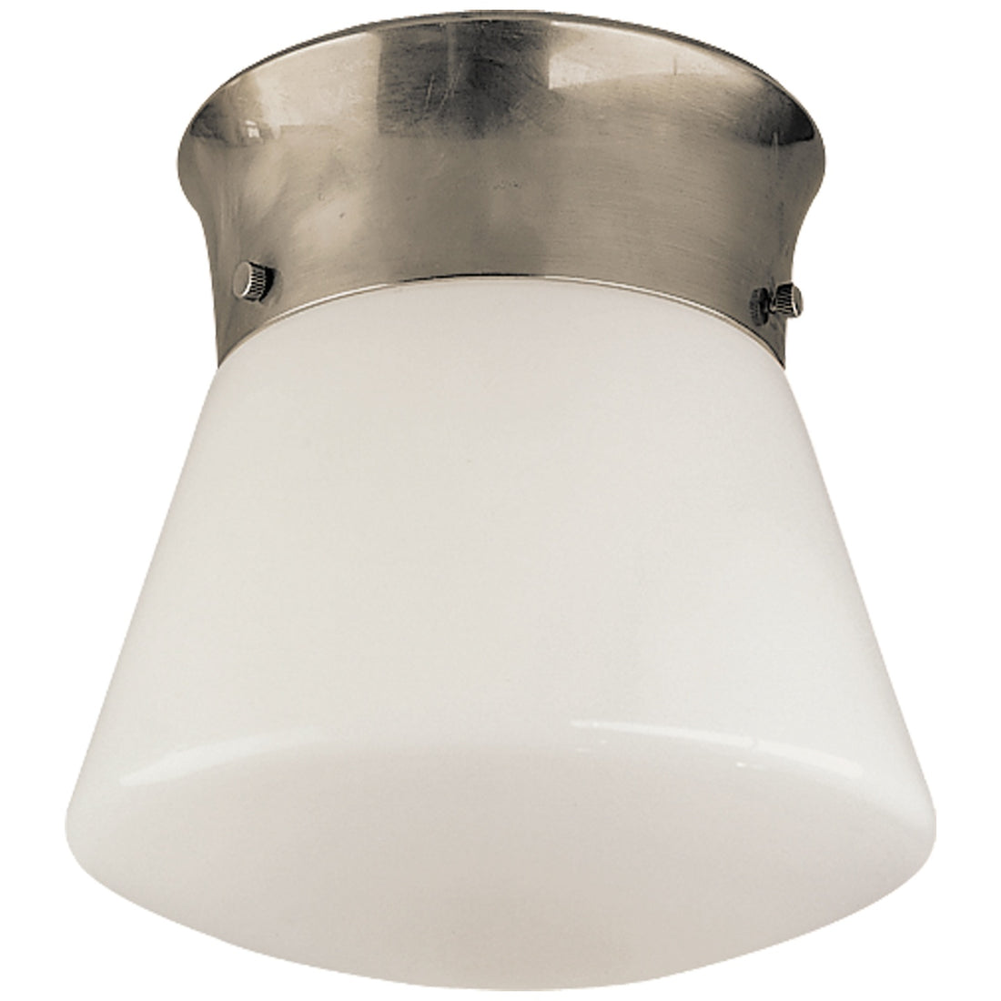 VISUAL COMFORT SIGNATURE, PERRY STREET CEILING LIGHT ANTIQUE NICKEL, FLUSH MOUNT CEILING LIGHTS