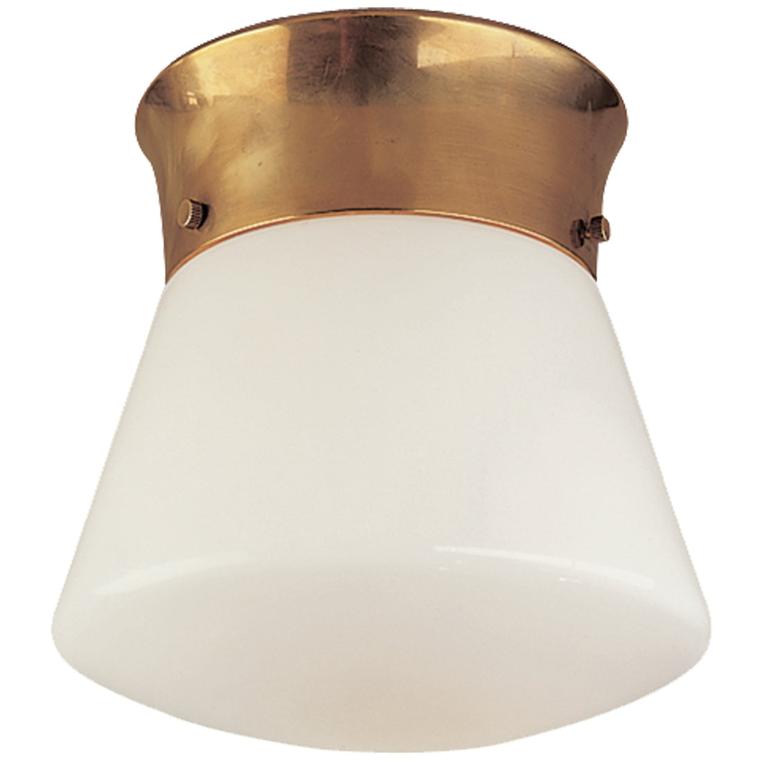 VISUAL COMFORT SIGNATURE, PERRY STREET CEILING LIGHT HAND-RUBBED ANTIQUE BRASS, FLUSH MOUNT CEILING LIGHTS
